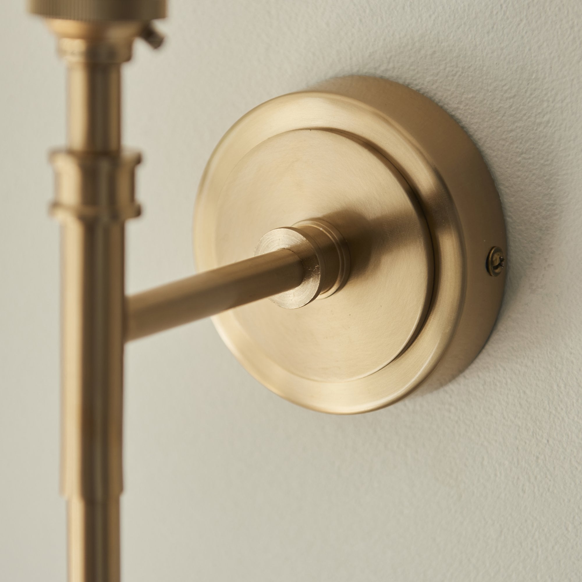Endon Chester Wall Light & Ikat 16cm Neutral Shade