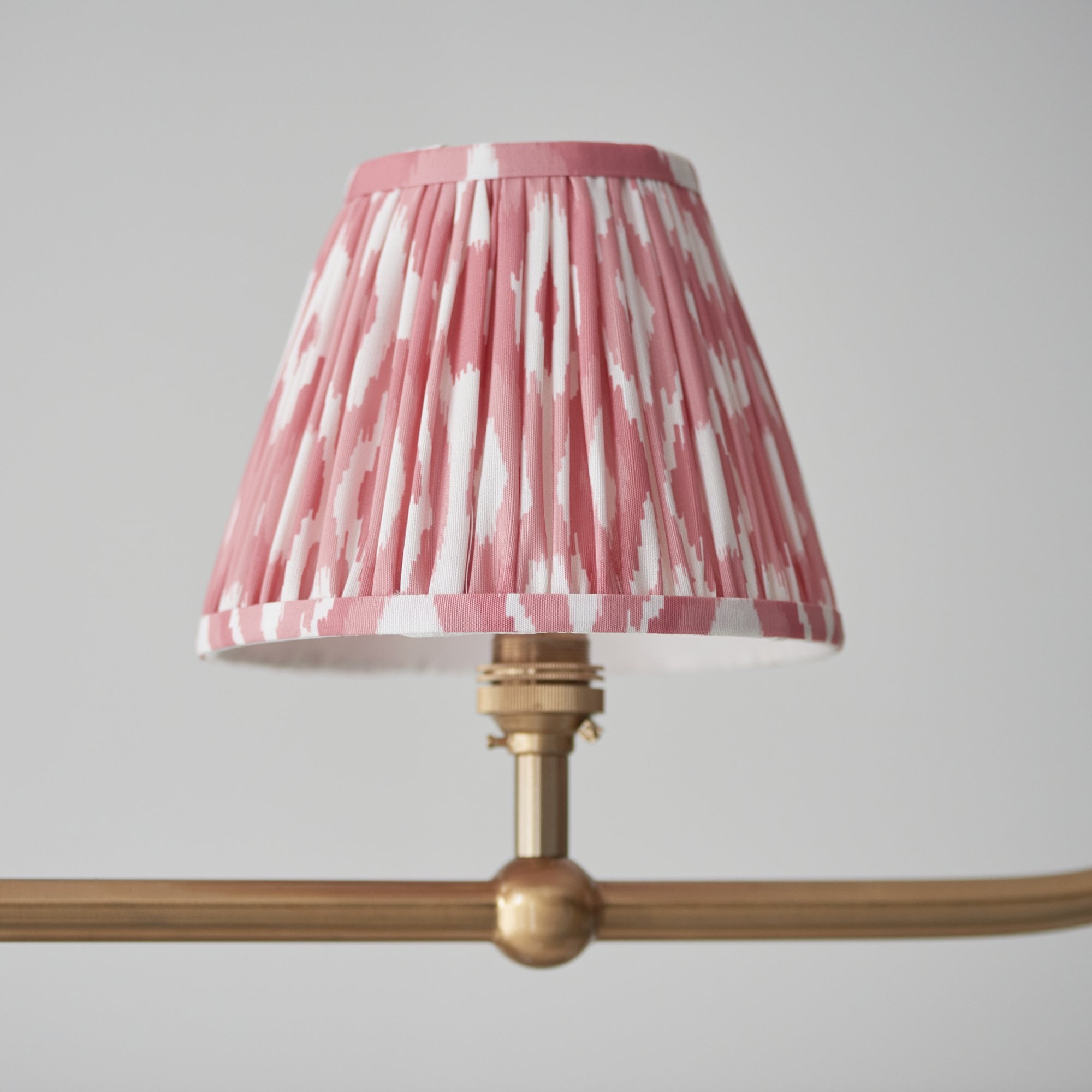 Endon Santiago Pendant & Ikat 16cm Coral Pink Shade