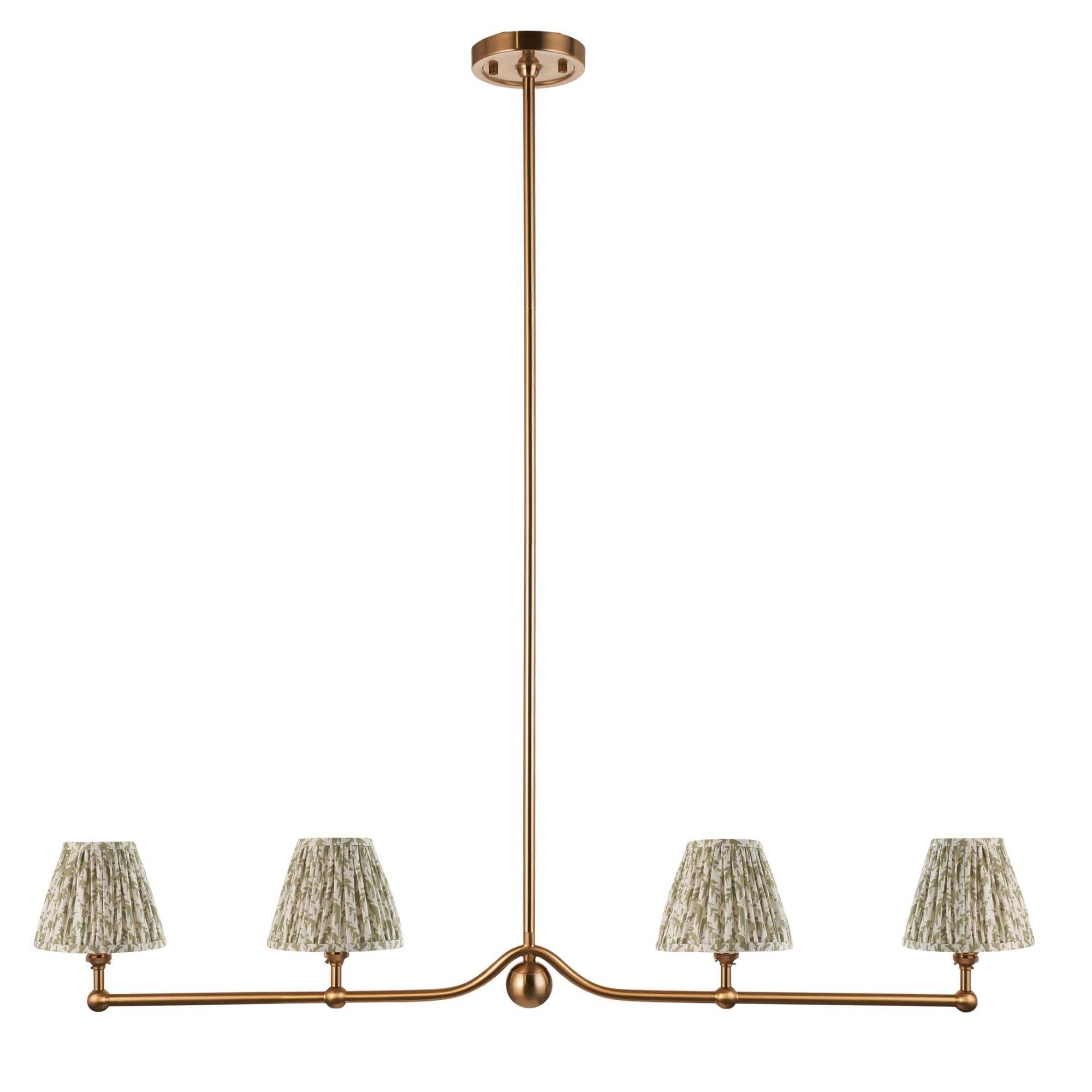 Endon Santiago Pendant & Leaf 16cm Herb Garden Green Shade