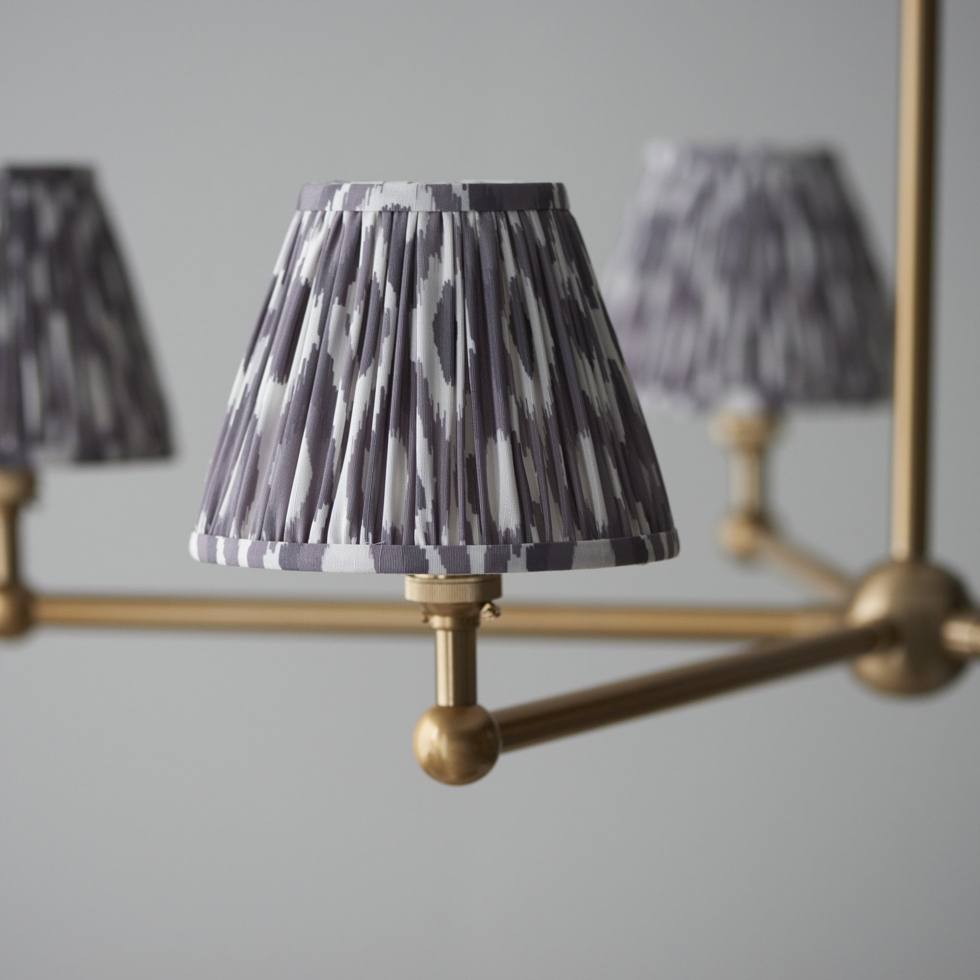 Endon Santiago Pendant & Ikat 16cm Pearl Grey Shade