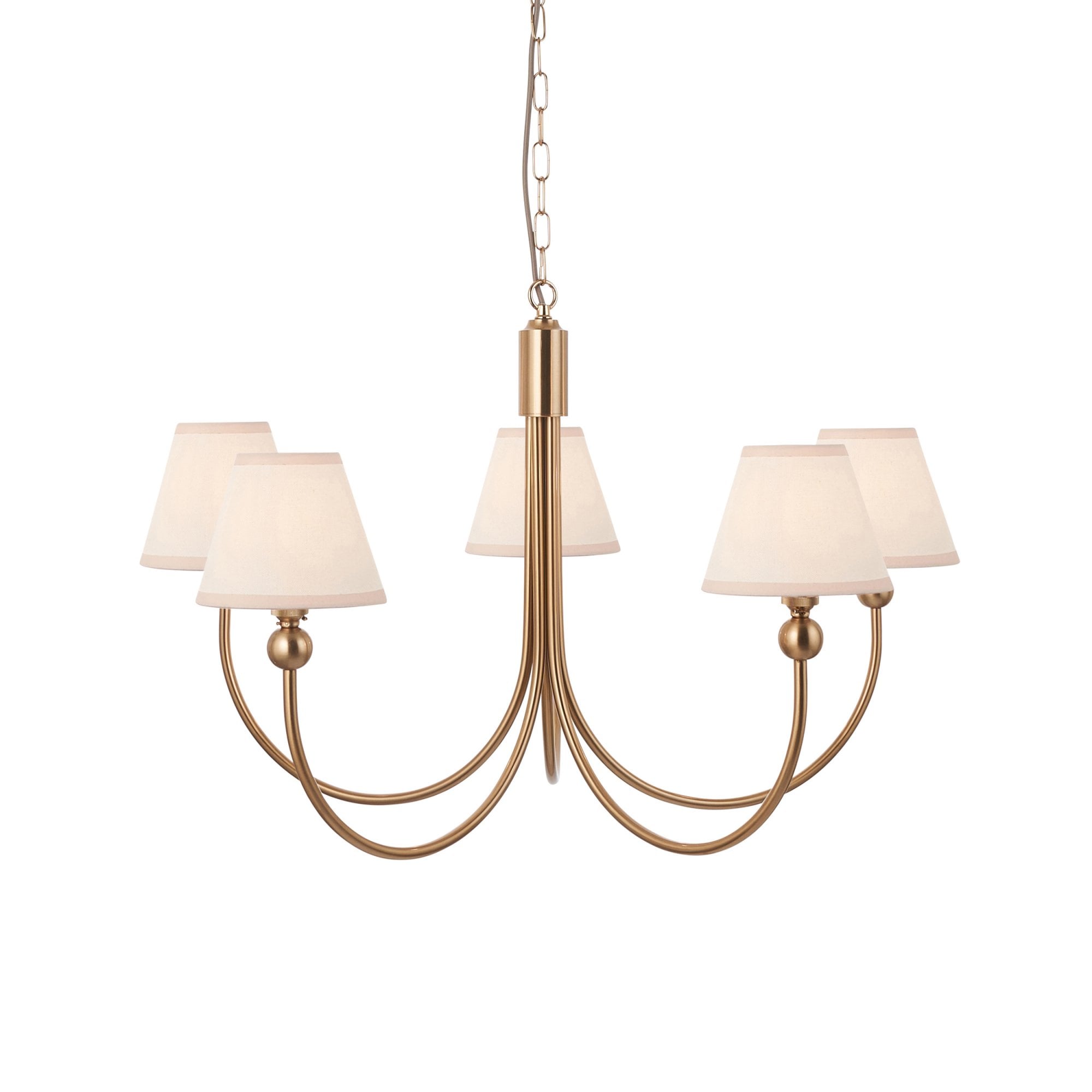 Endon Santiago Pendant & Ivy 16cm Vintage White Shade
