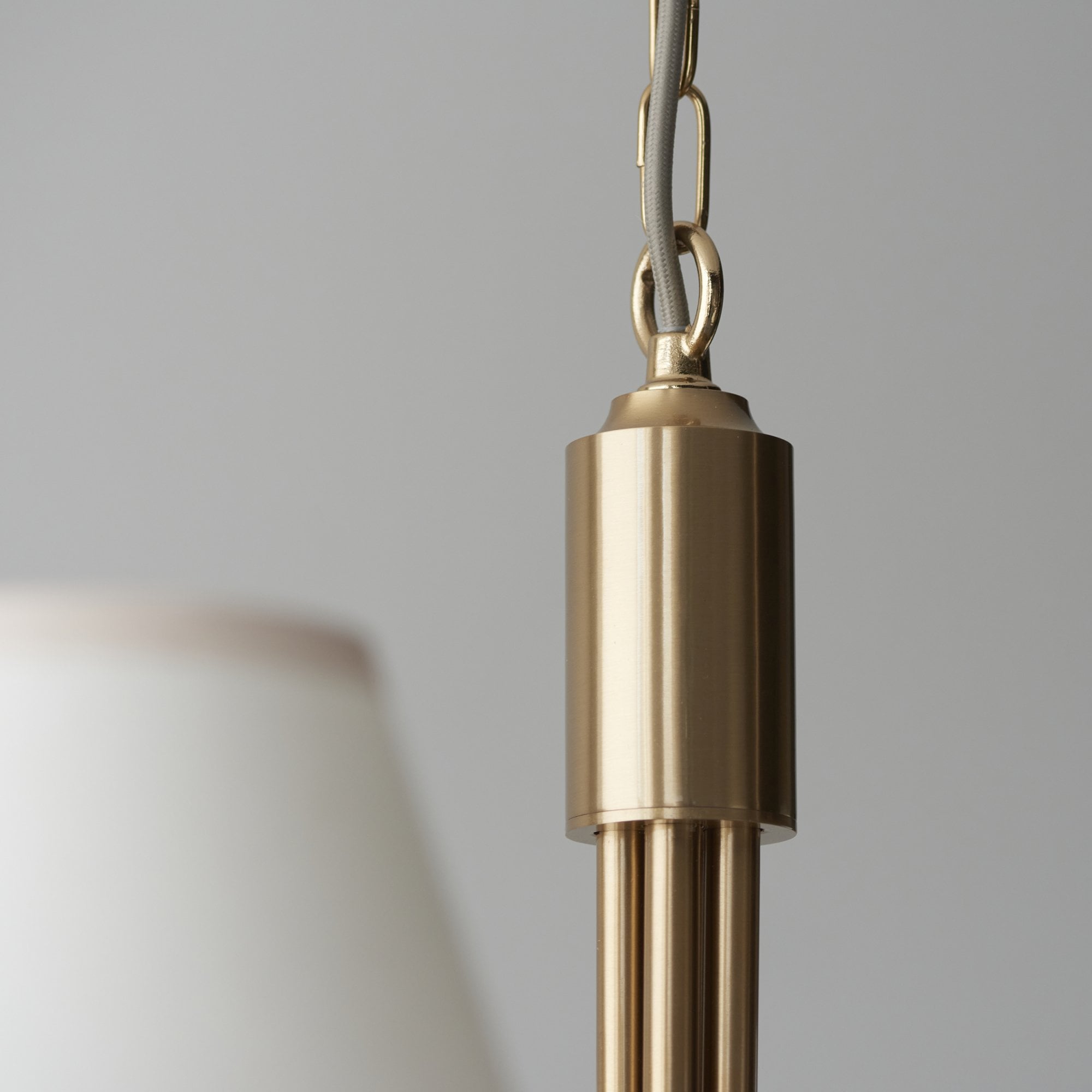 Endon Santiago Pendant & Ivy 16cm Vintage White Shade