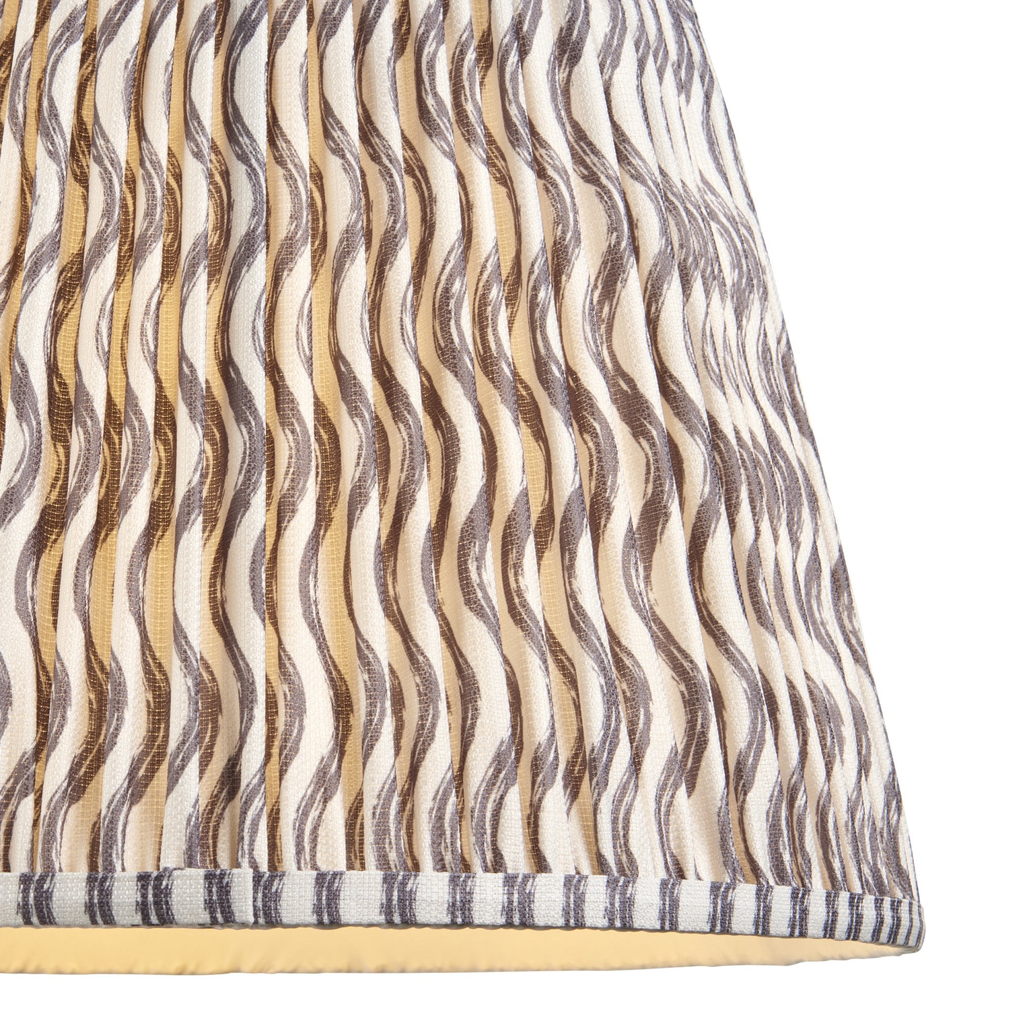 Endon Eltham Pendant & Ripple 40cm Pearl Grey Shade