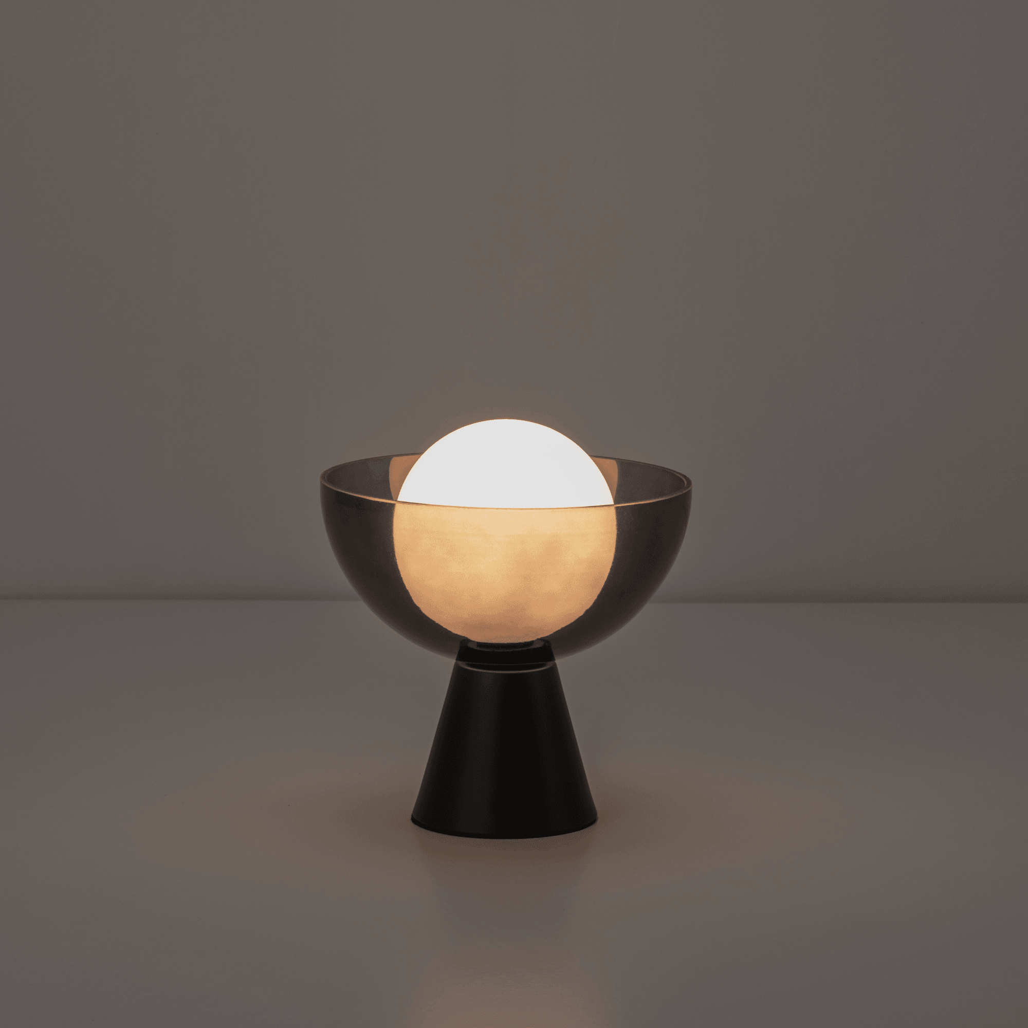 houseof. Dome Cordless Table Lamp - Charcoal Grey