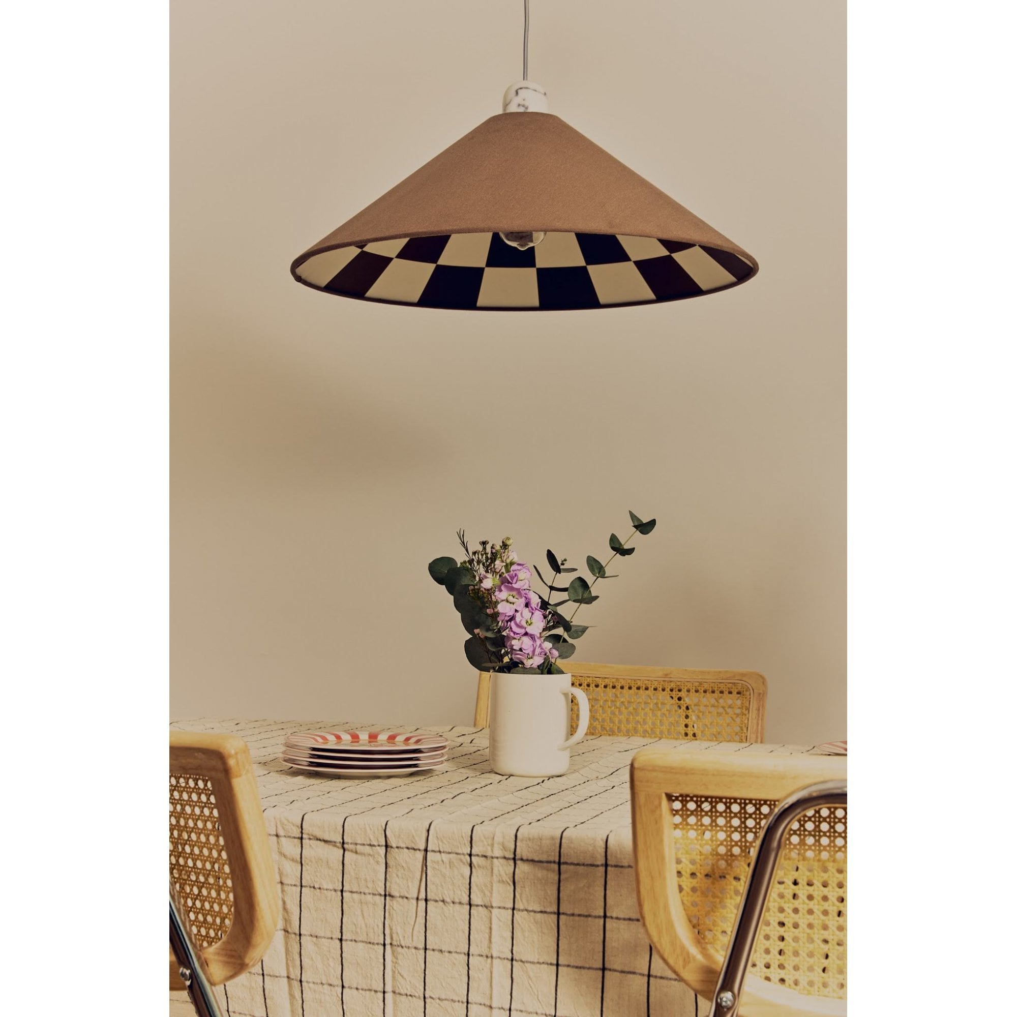 houseof. Checkered Cone Shade  - Bark