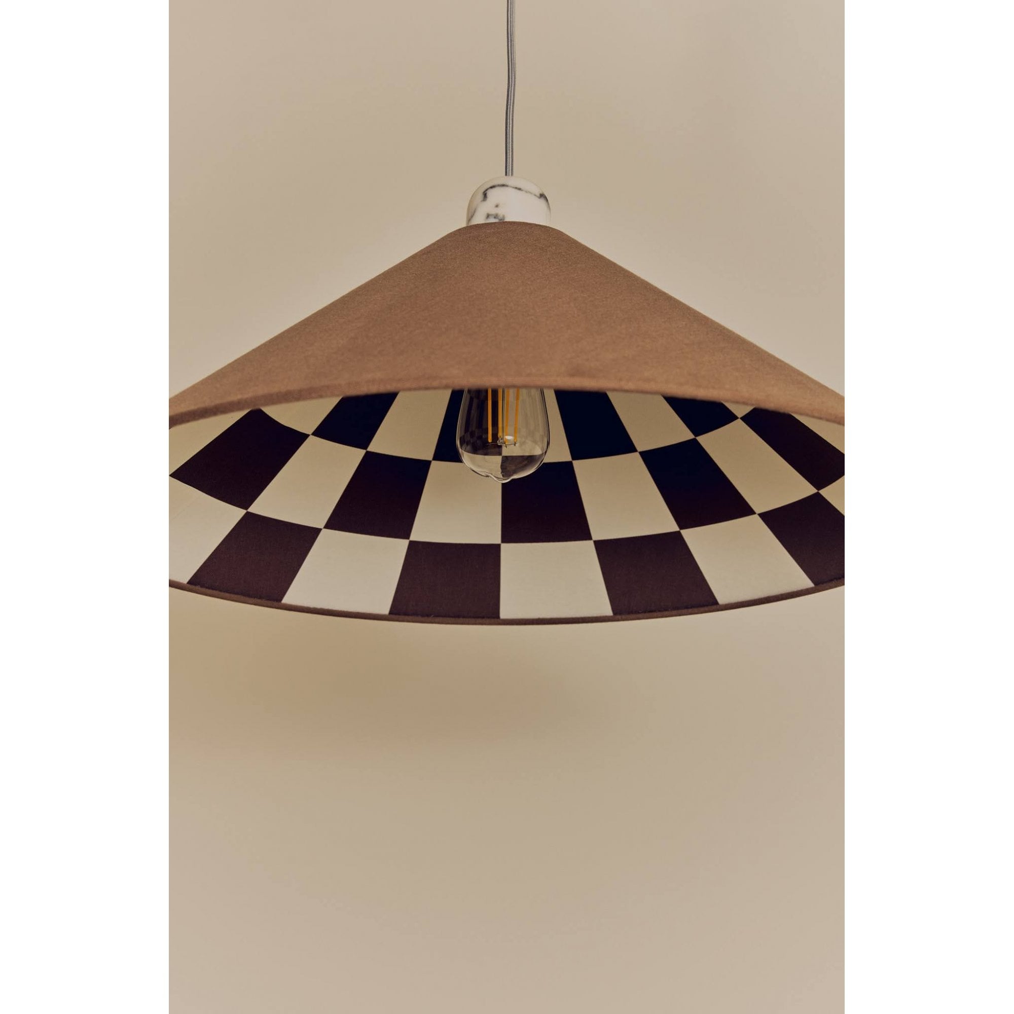 houseof. Checkered Cone Shade  - Bark