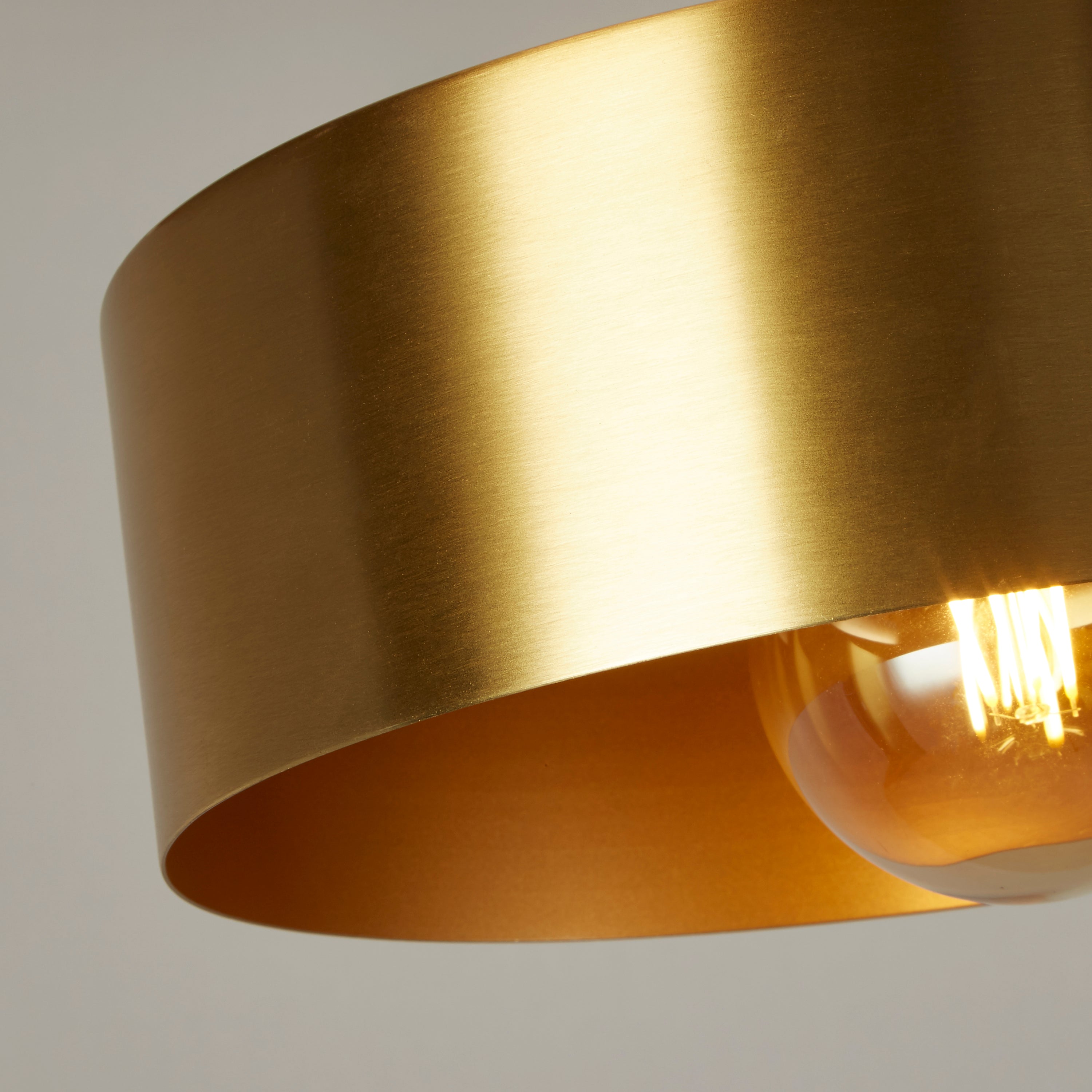 Searchlight Kearsley Pendant - Black & Gold Metal