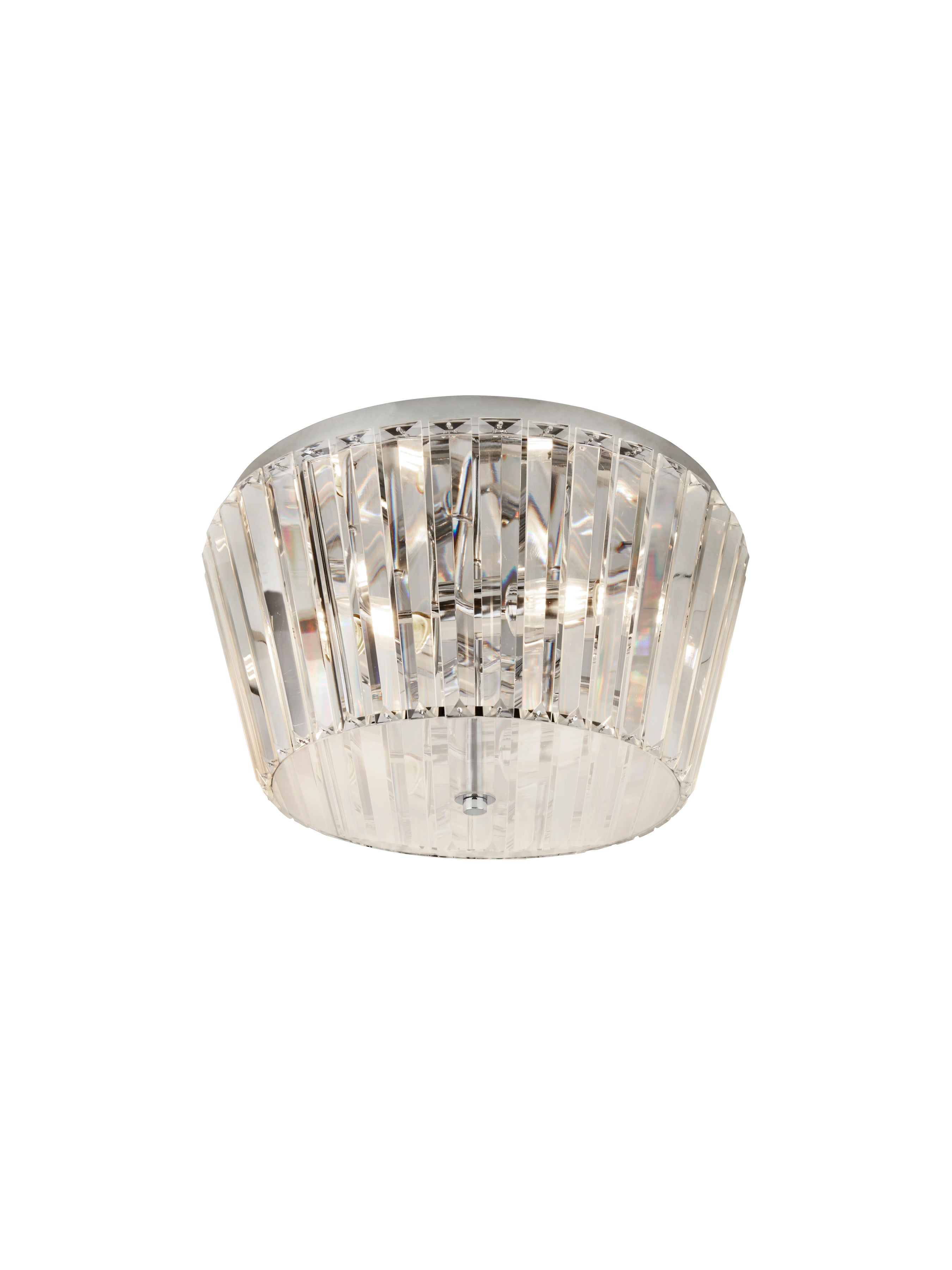 Searchlight Talton 3 Light Flush - Chrome