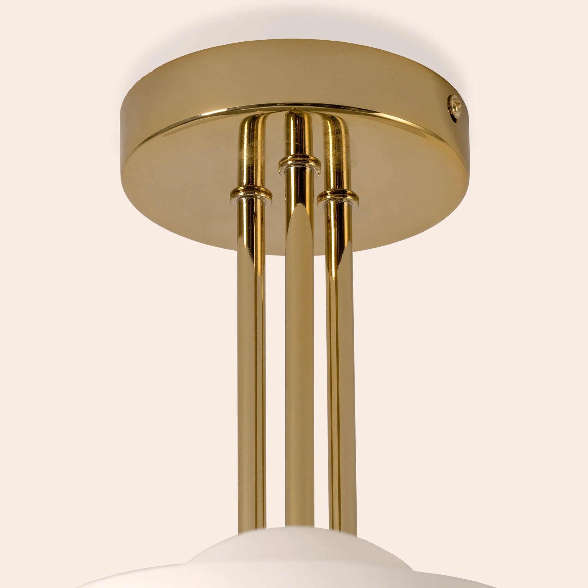 houseof. Dome 3 Light Ceiling Pendant - Brass