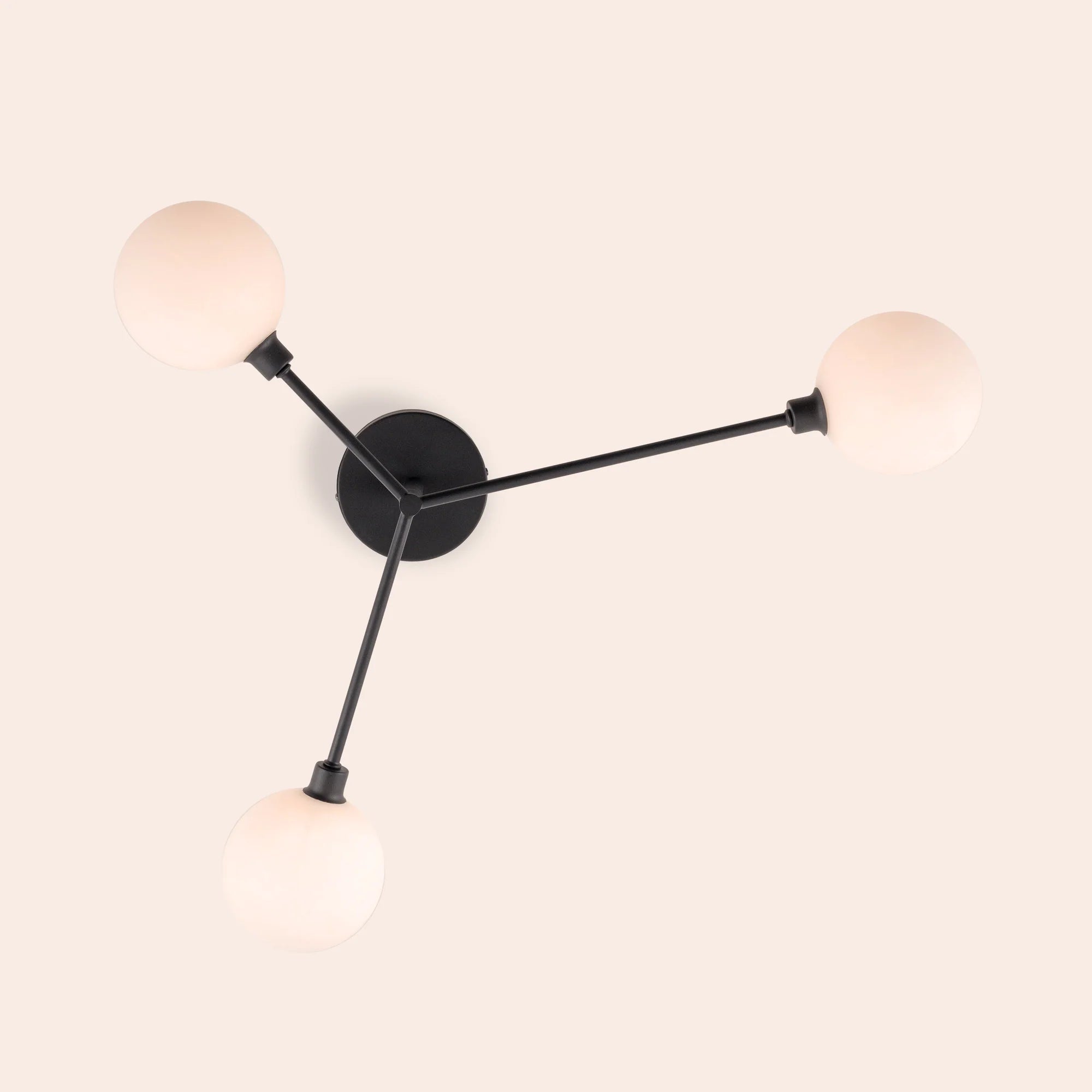 houseof. Flush 3 Light Ceiling Light - Charcoal