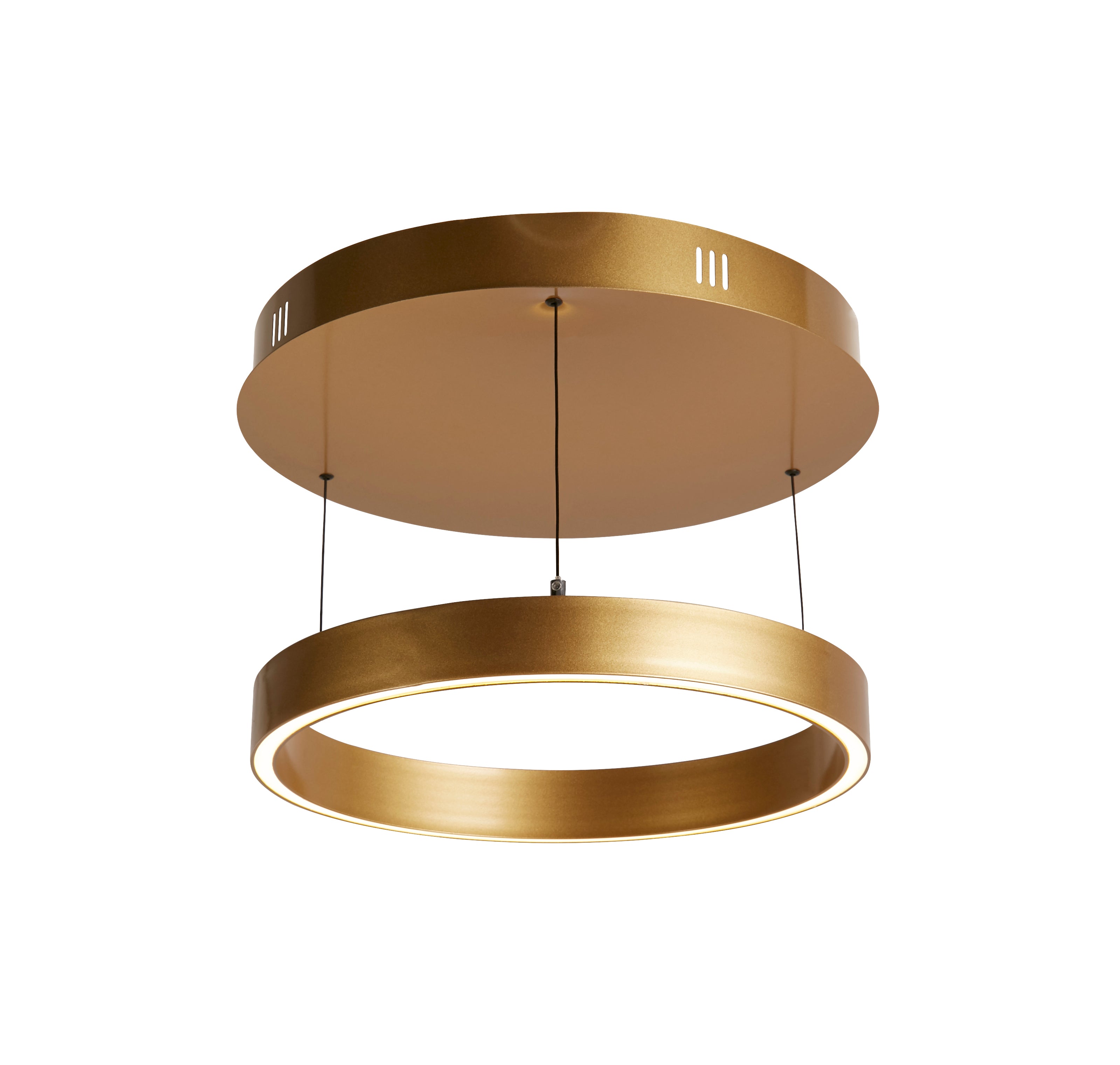Searchlight Lance 440mm Gesture Control Pendant - Gold Metal & Opal Acrylic