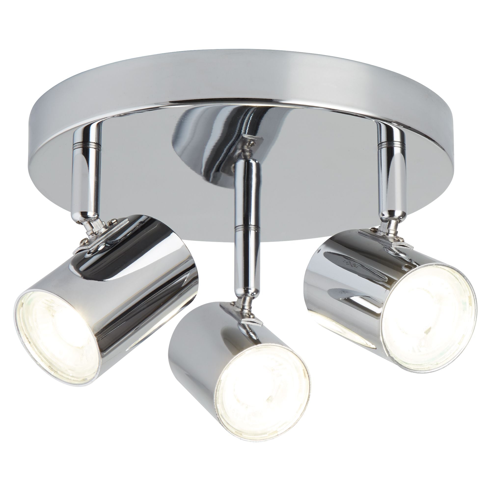 Searchlight Redfern 3 Light Cylinder Head Spot Plate, Chrome