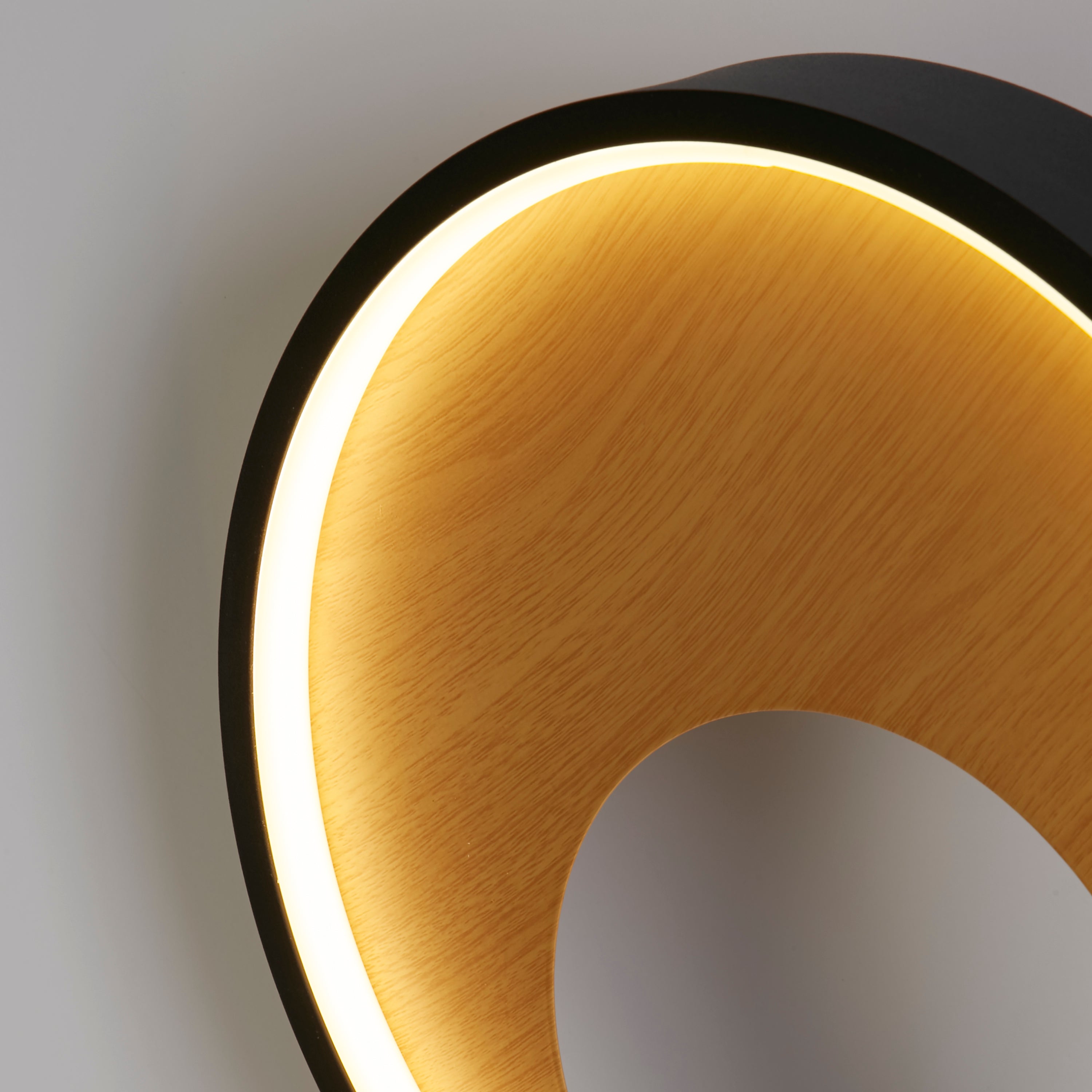 Searchlight Chambers Table Lamp - Black Metal & Wood