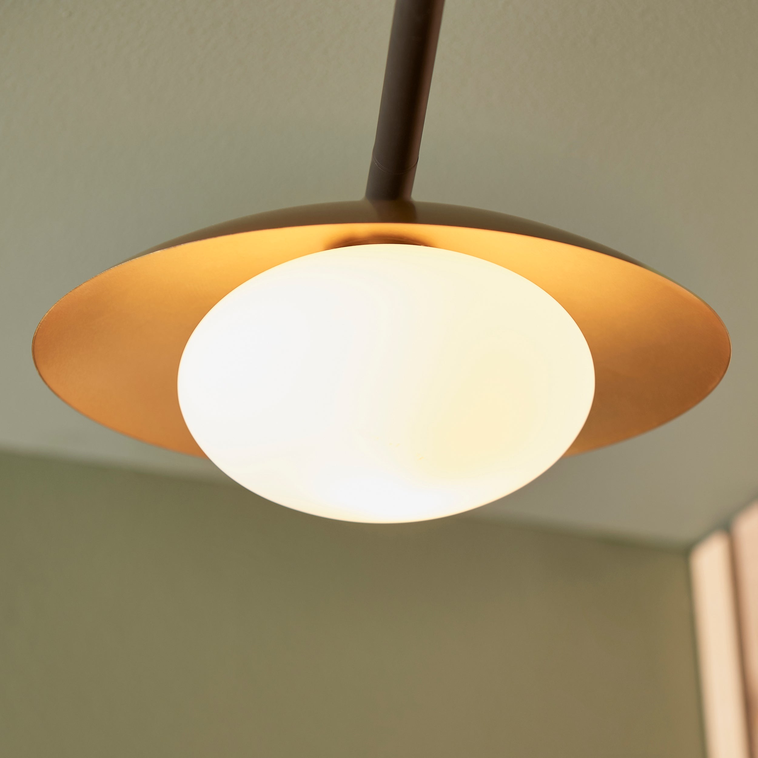 Utopia Planet 3 Light Semi Flush - Gold - 59cm Diameter