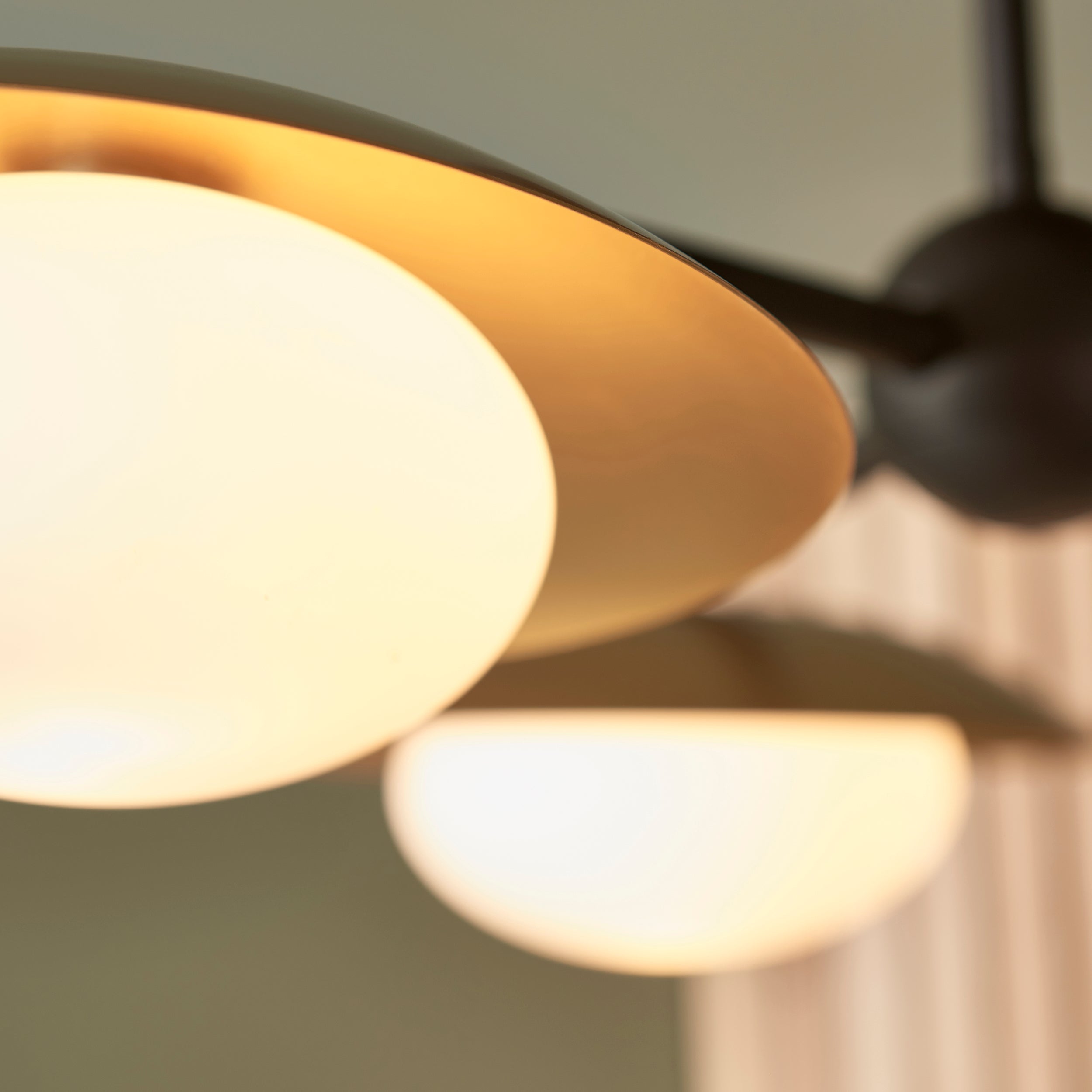 Utopia Planet 3 Light Semi Flush - Gold - 59cm Diameter