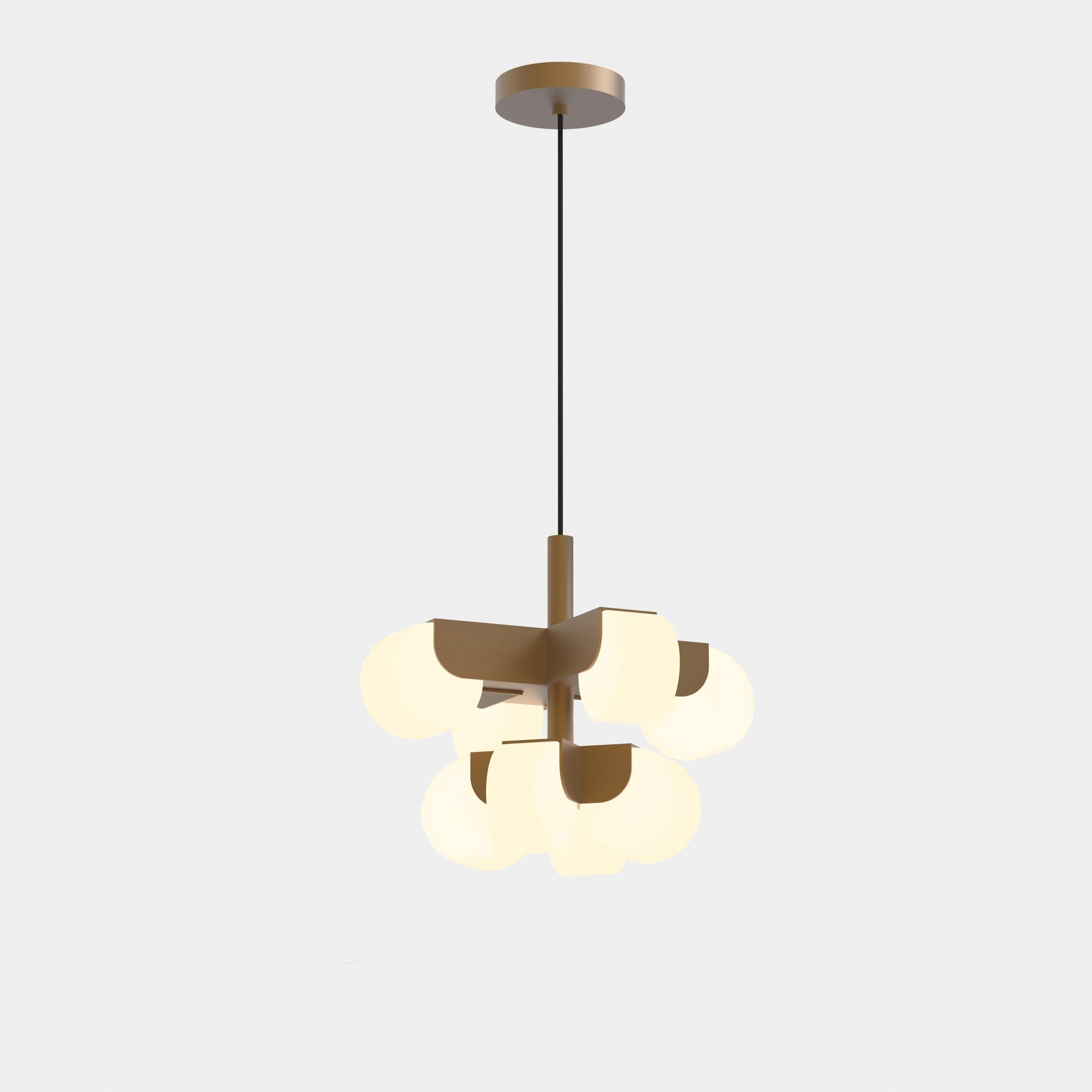 TOOY Stilla  8 Light Chandelier - Dark Bronze