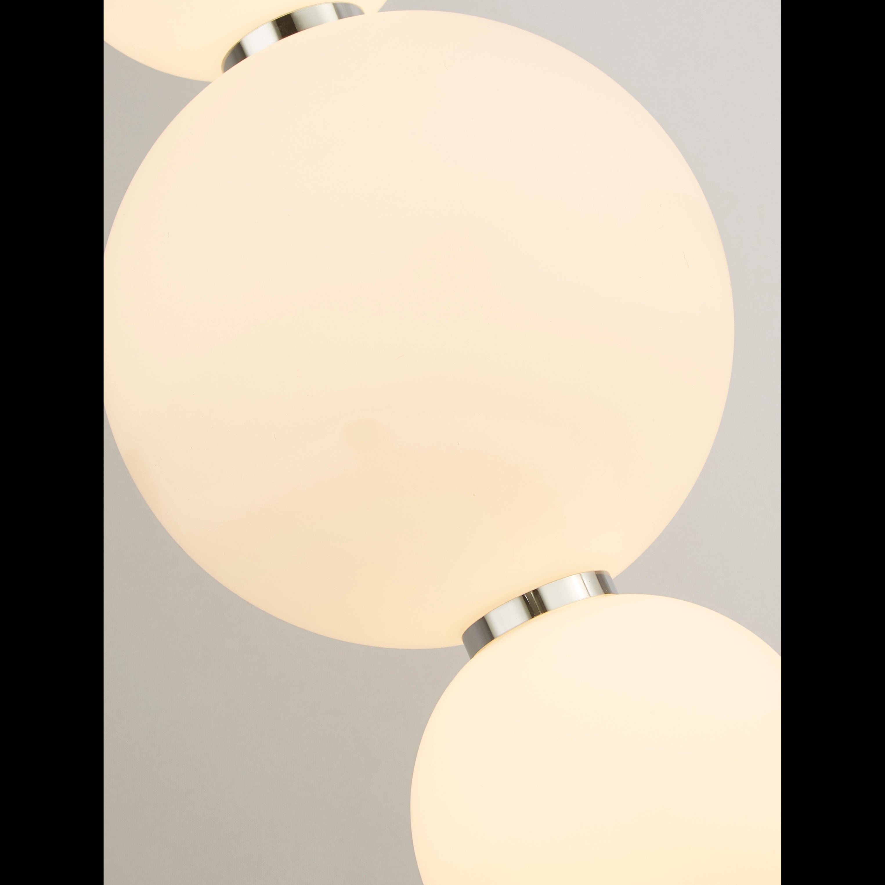Searchlight Slater 3 Light Ceiling Pendant - Chrome & Opal Glass