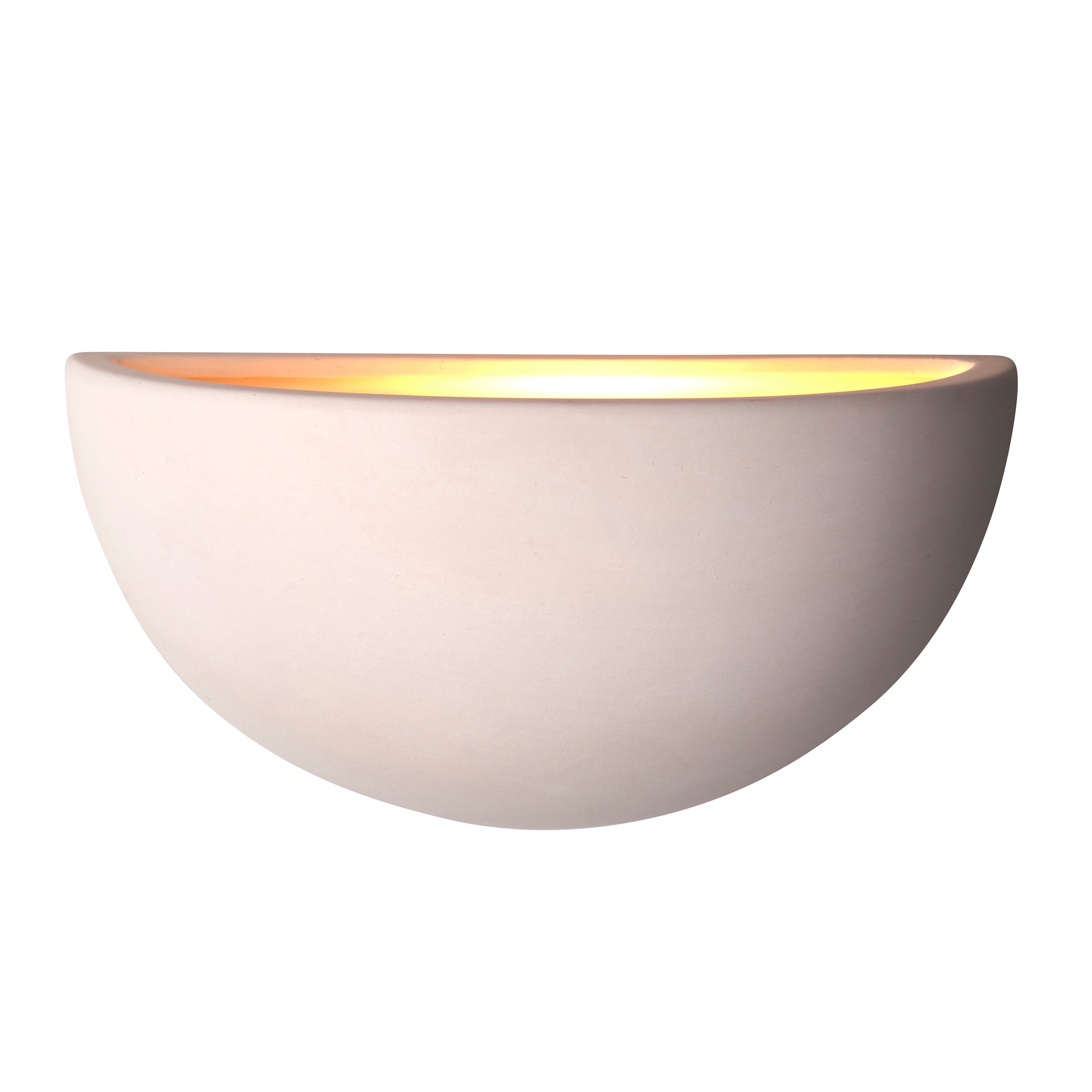 Endon Pride 1 Light Wall - Unglazed Ceramic