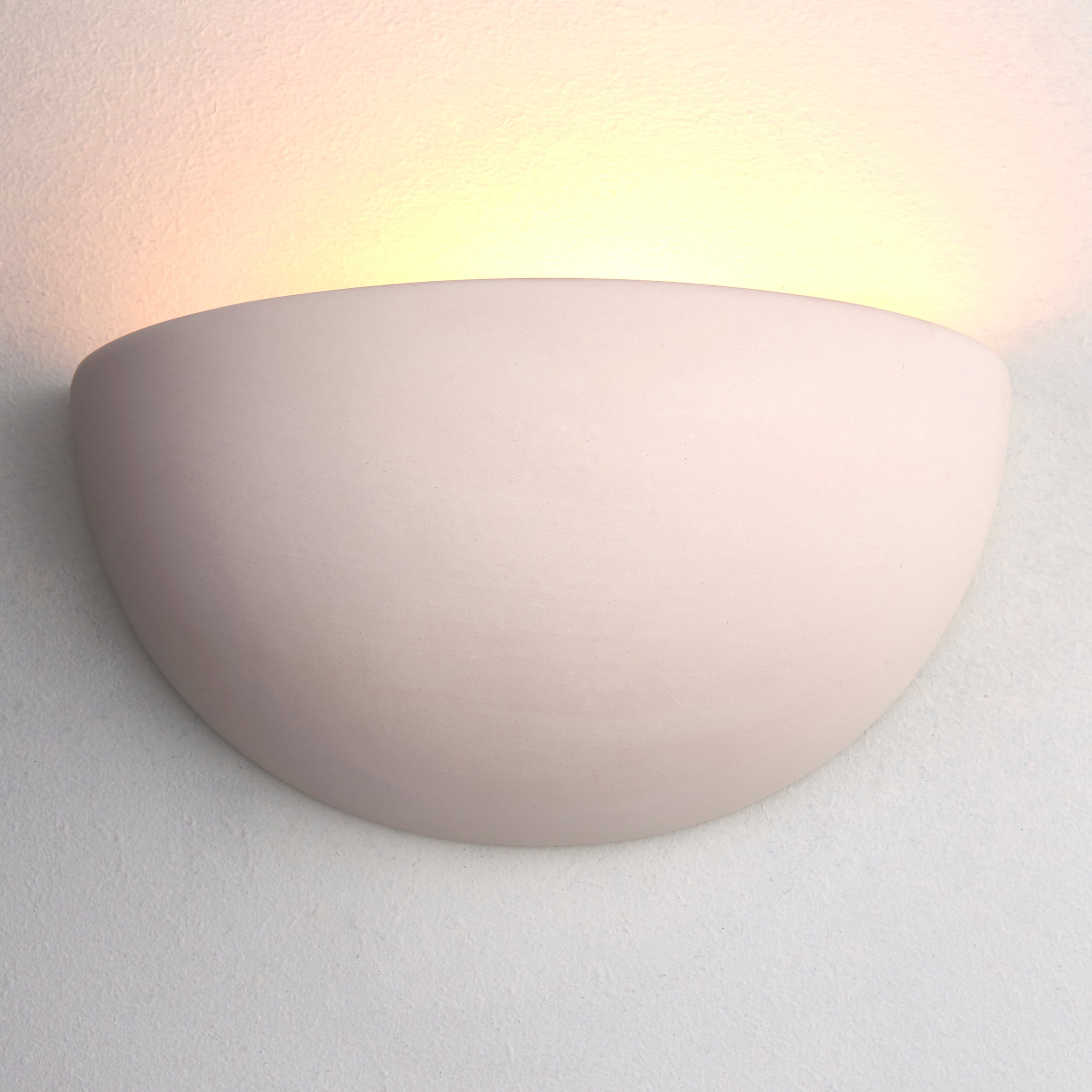 Endon Pride 1 Light Wall - Unglazed Ceramic