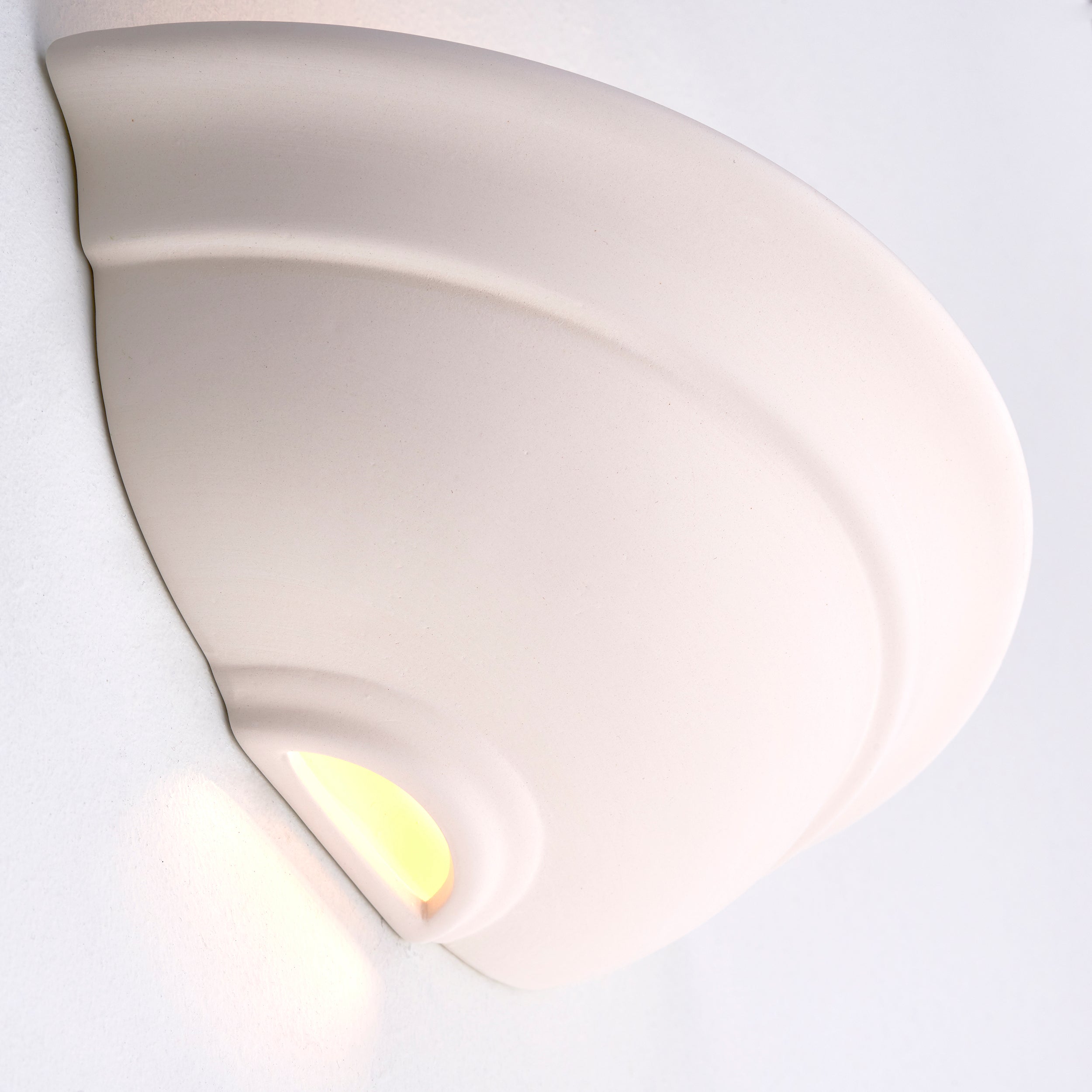 Endon Hillside Single Light Wall Light - Unglazed Ceramic