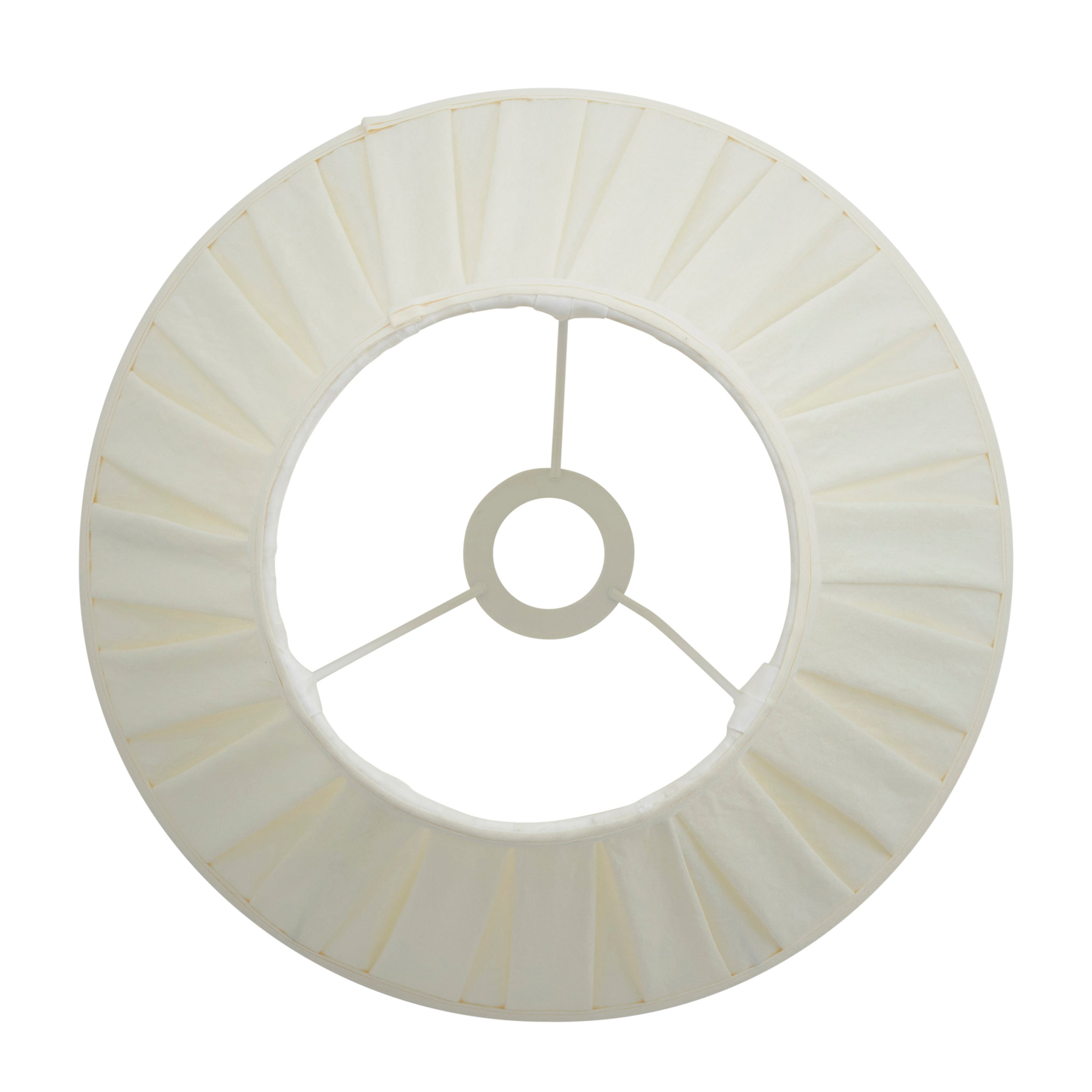 Endon Carla 12" Tapered Single Light Shade - Cream Fabric - Shade Only