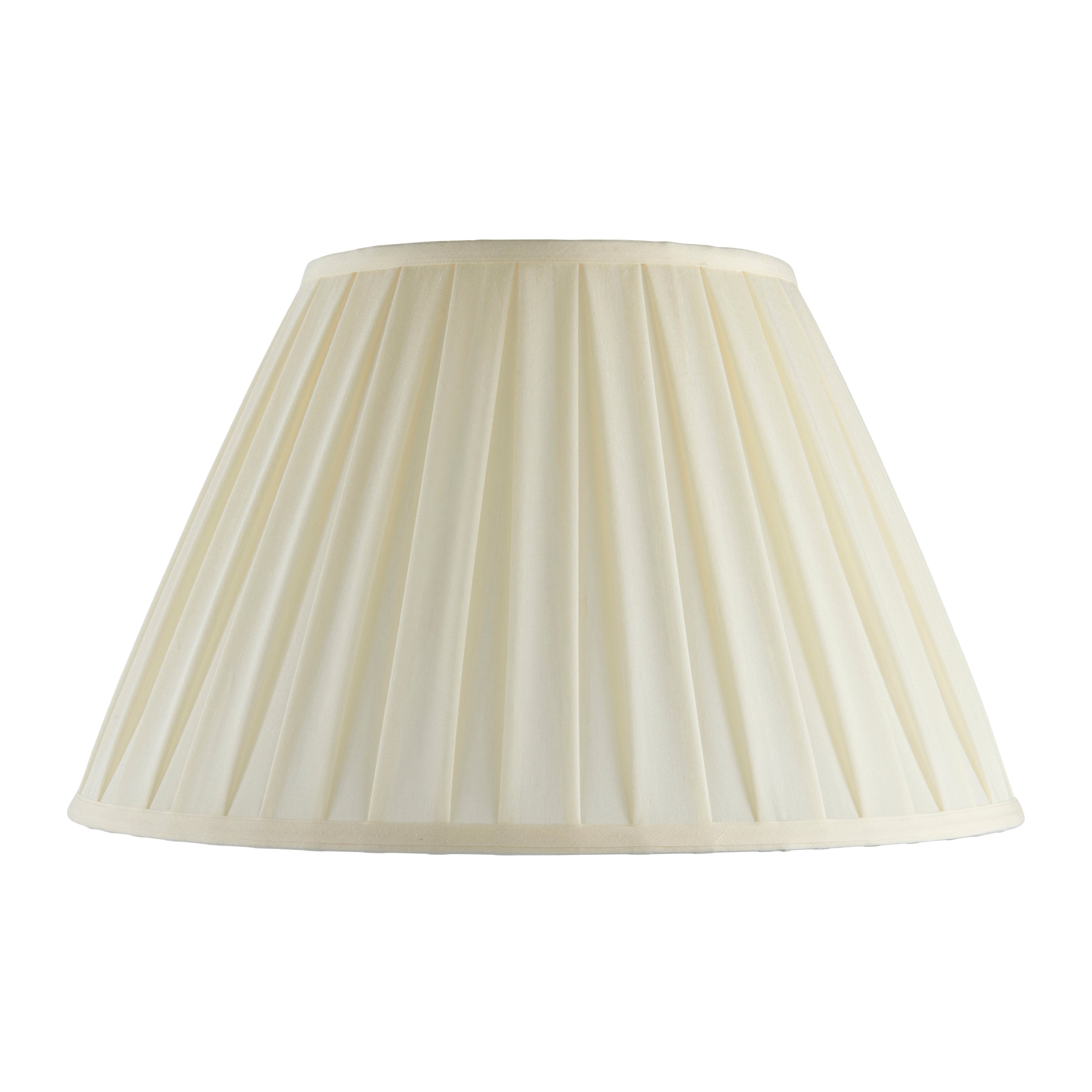 Endon Carla 18" Tapered Cylinder Single Light Shade - Cream Fabric - Shade Only