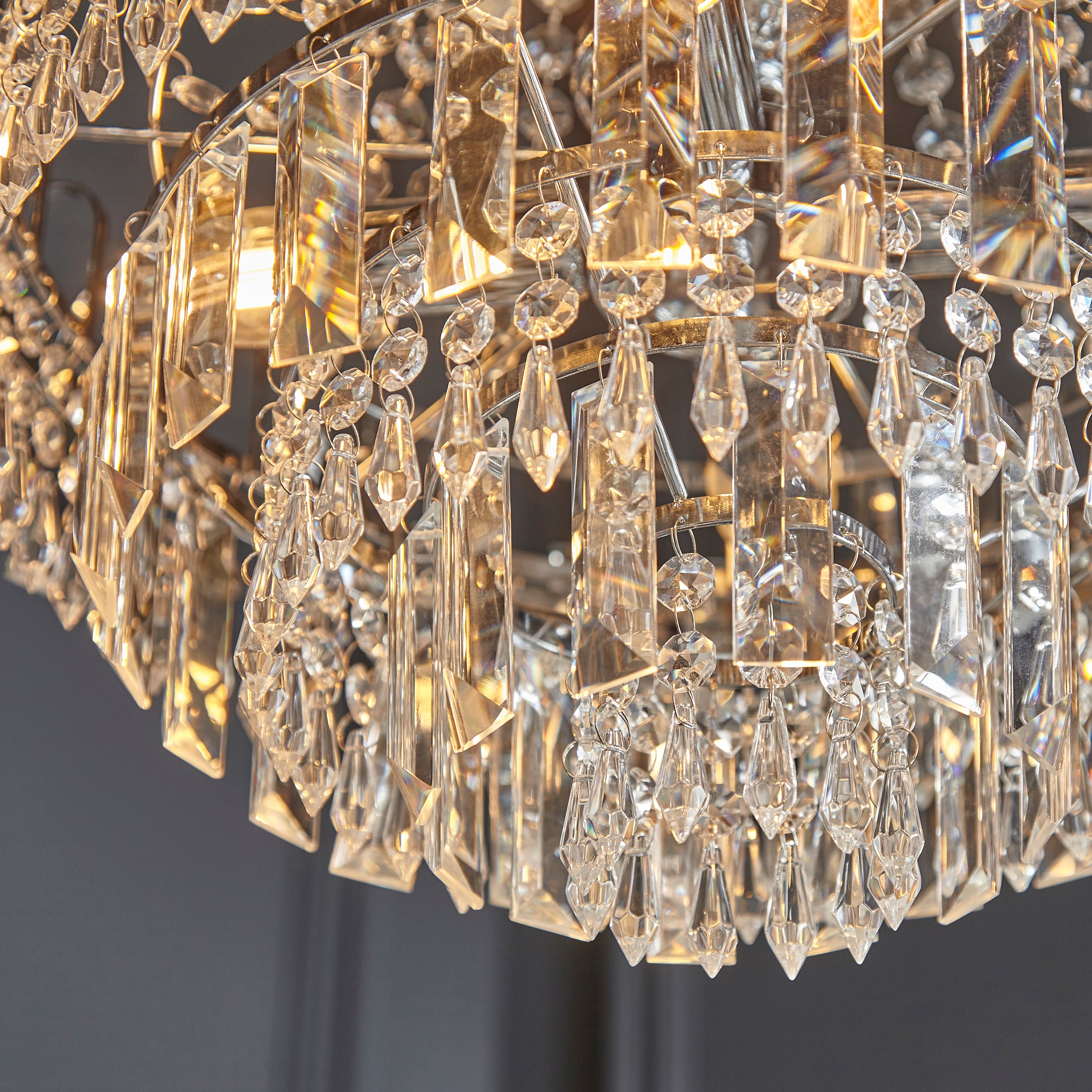 Endon Amadis 6 Light Pendant  - Clear Glass & Chrome Plate