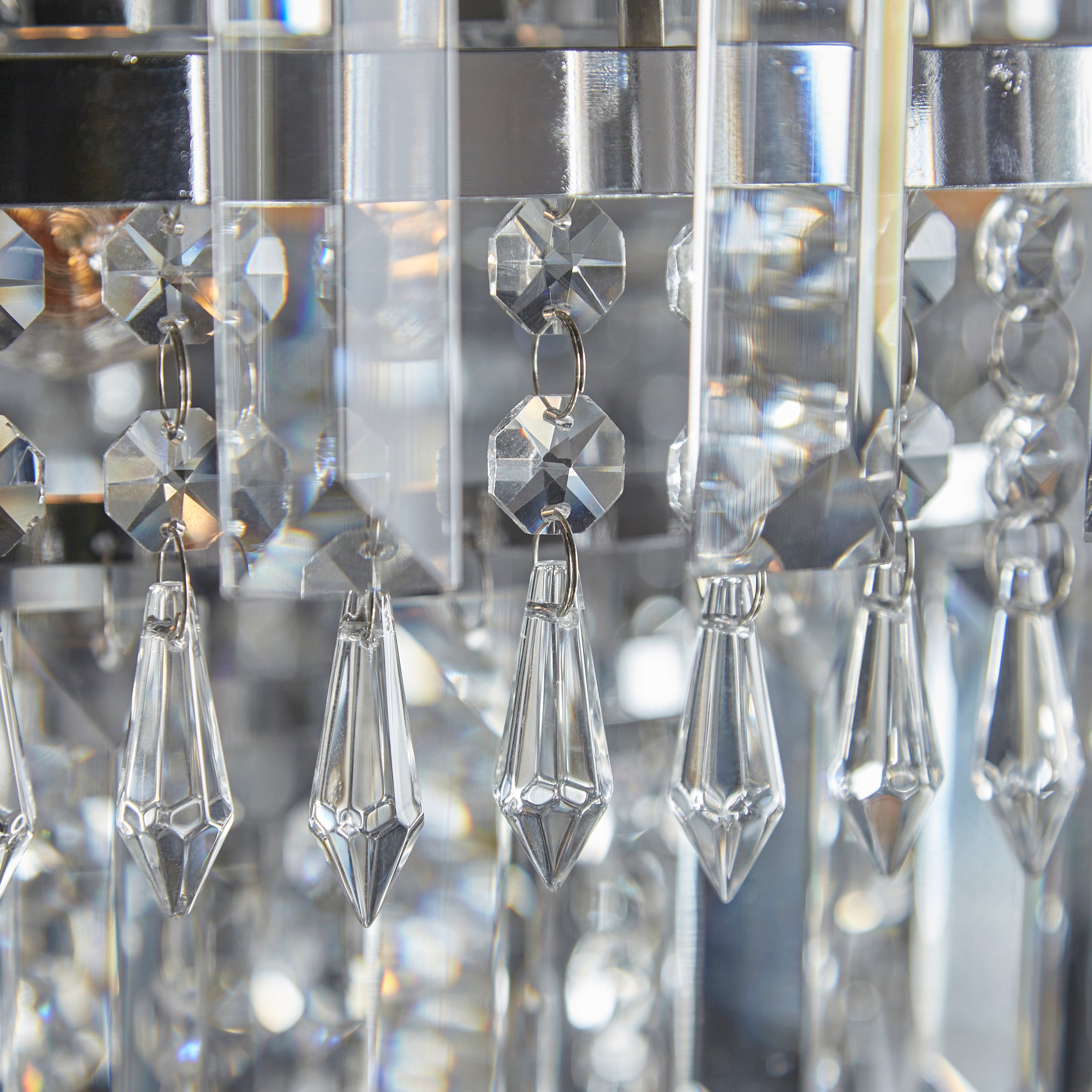 Endon Amadis 6 Light Pendant  - Clear Glass & Chrome Plate