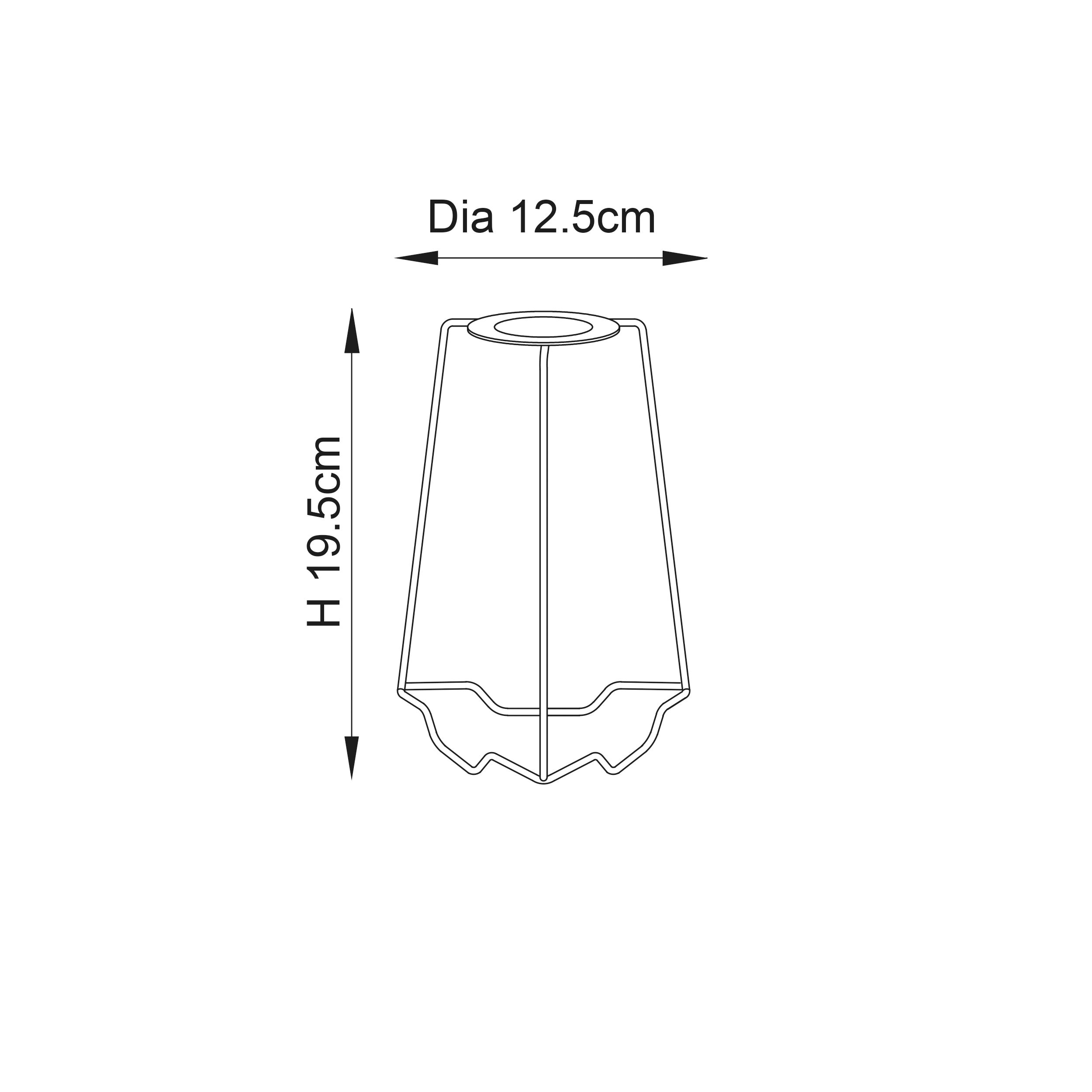 Endon 7" Shade Carrier - Gloss White