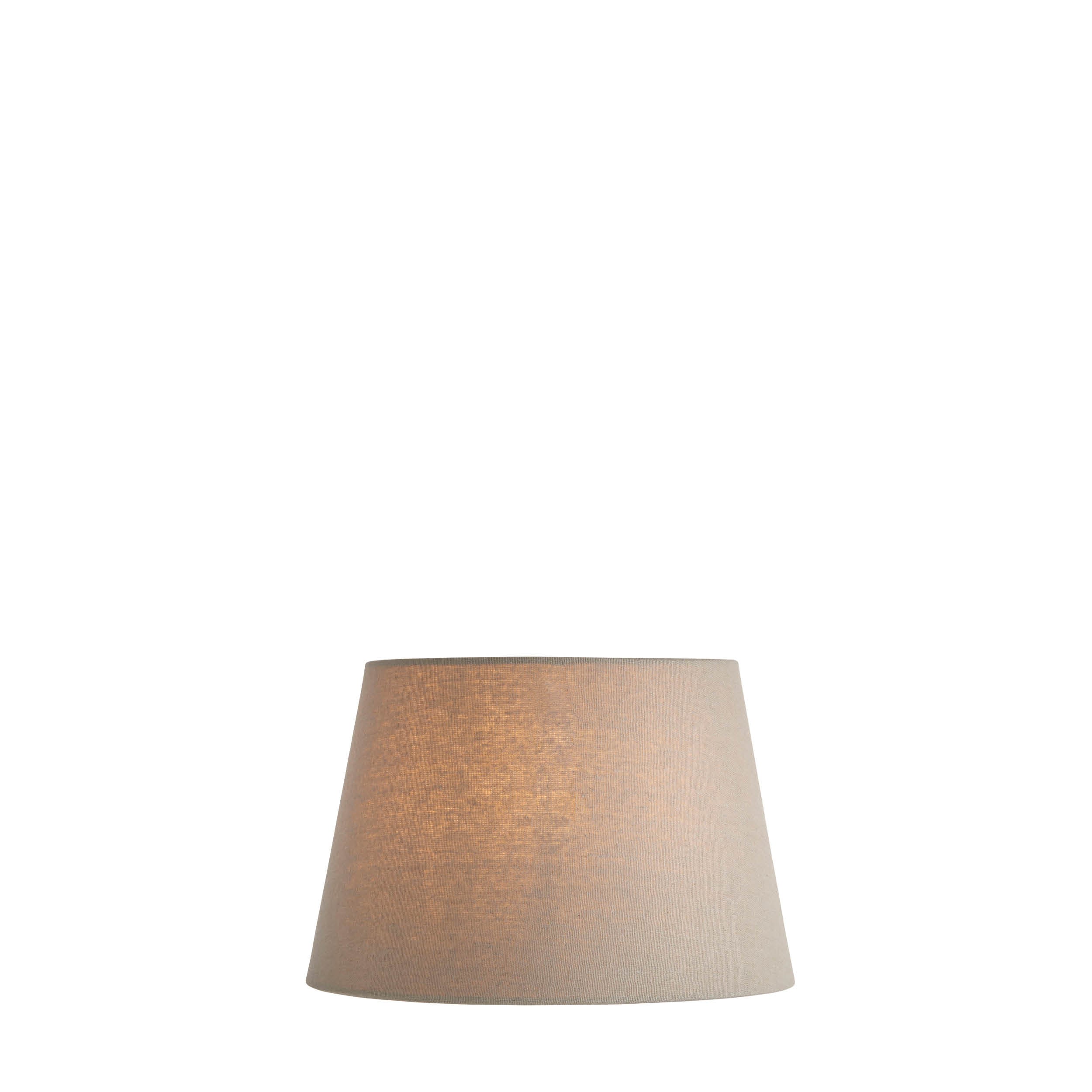 Endon Cici 10" Tapered Cylinder Shade - Grey Faux Linen - Shade Only