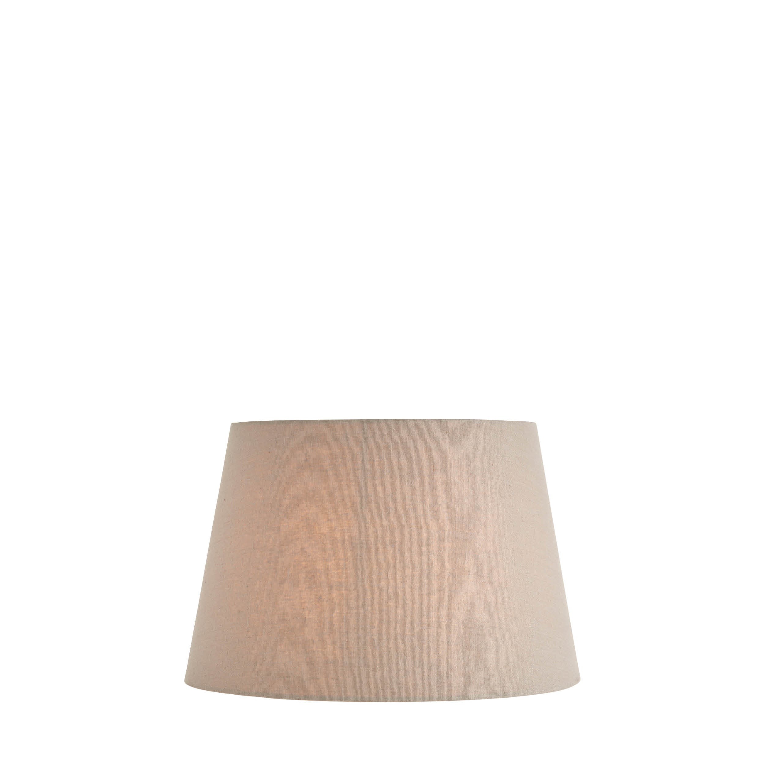 Endon Cici 14" Tapered Cylinder Shade - Grey Faux Linen - Shade Only