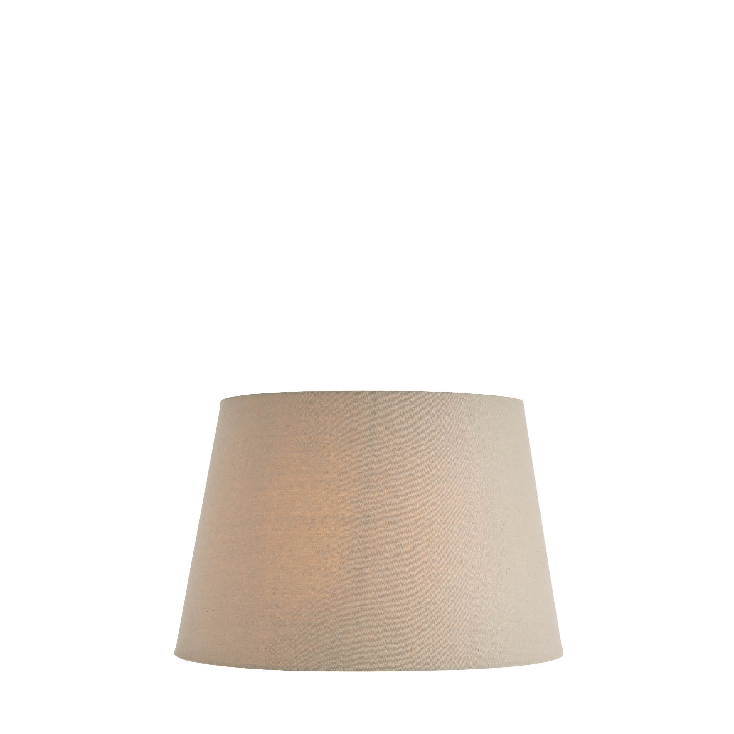 Endon Cici 16" Tapered Cylinder Shade - Grey Faux Linen - Shade Only