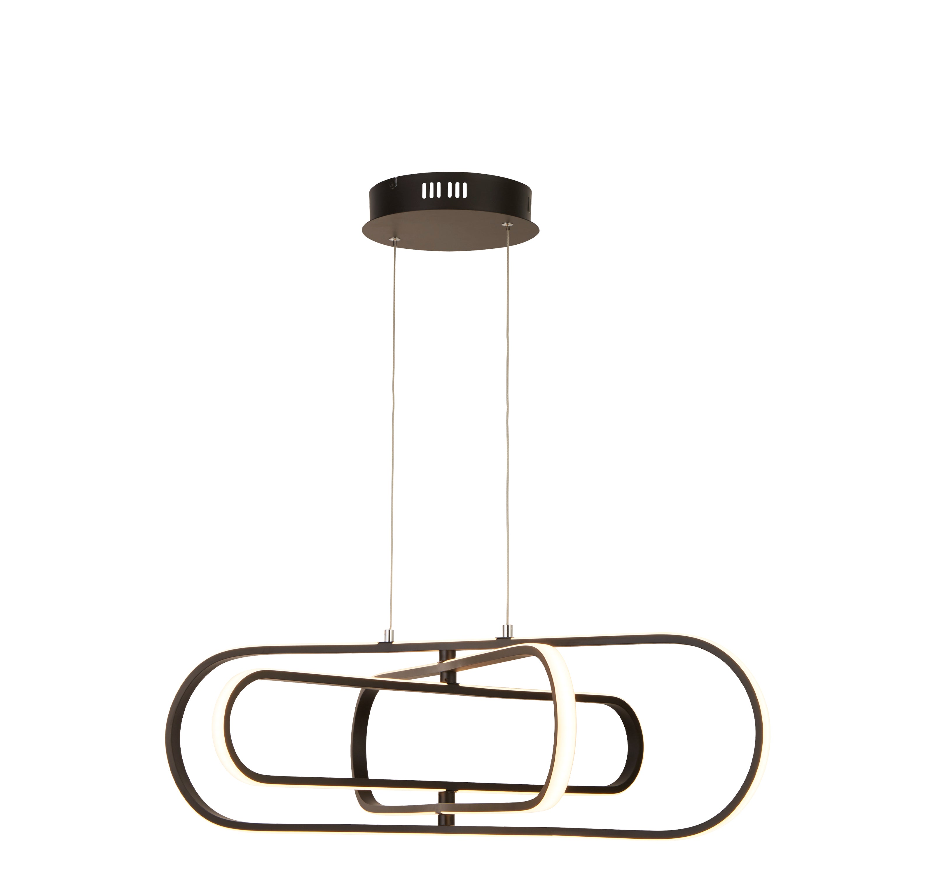 Searchlight Carmel LED Ceiling Pendant  - Black Aluminium