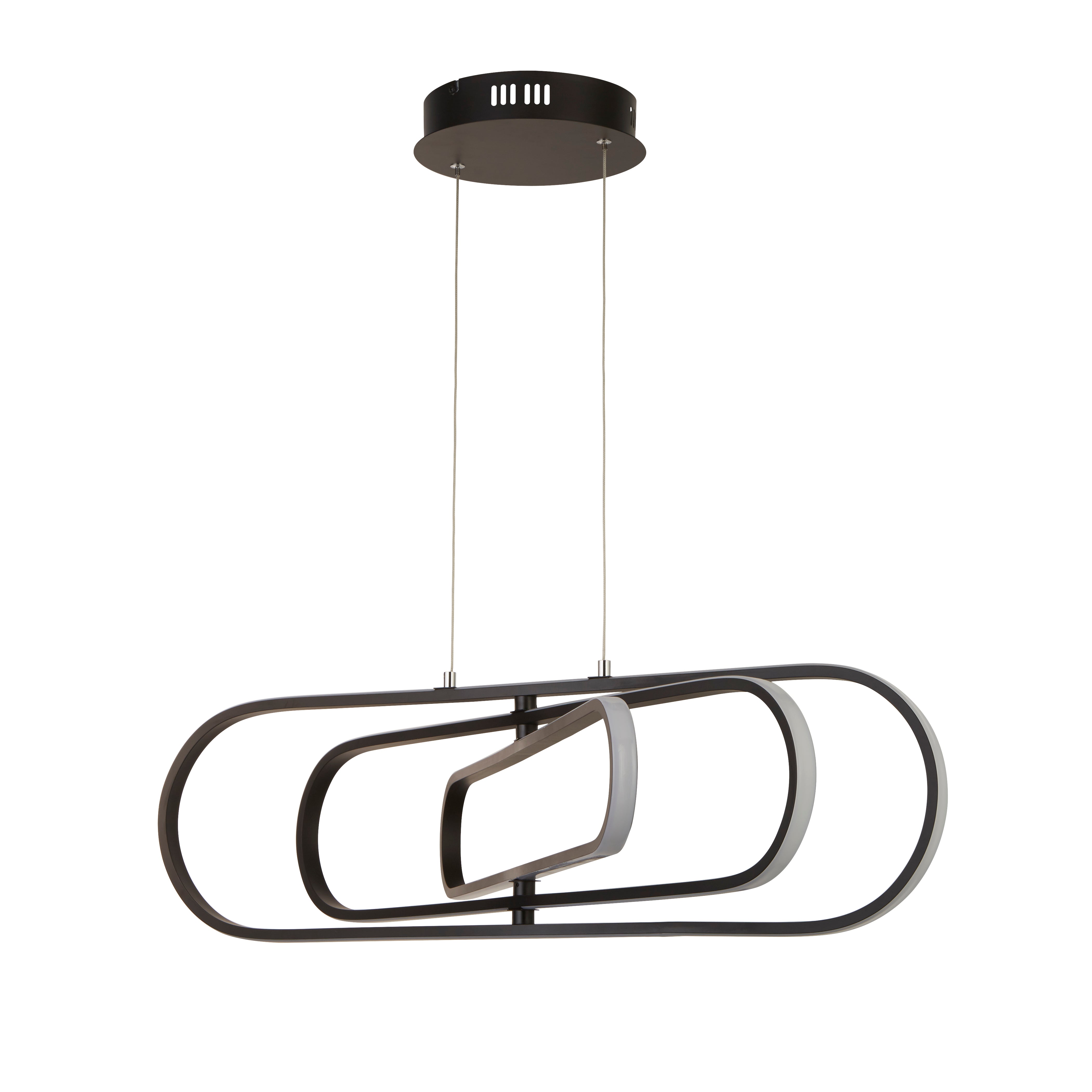 Searchlight Carmel LED Ceiling Pendant  - Black Aluminium