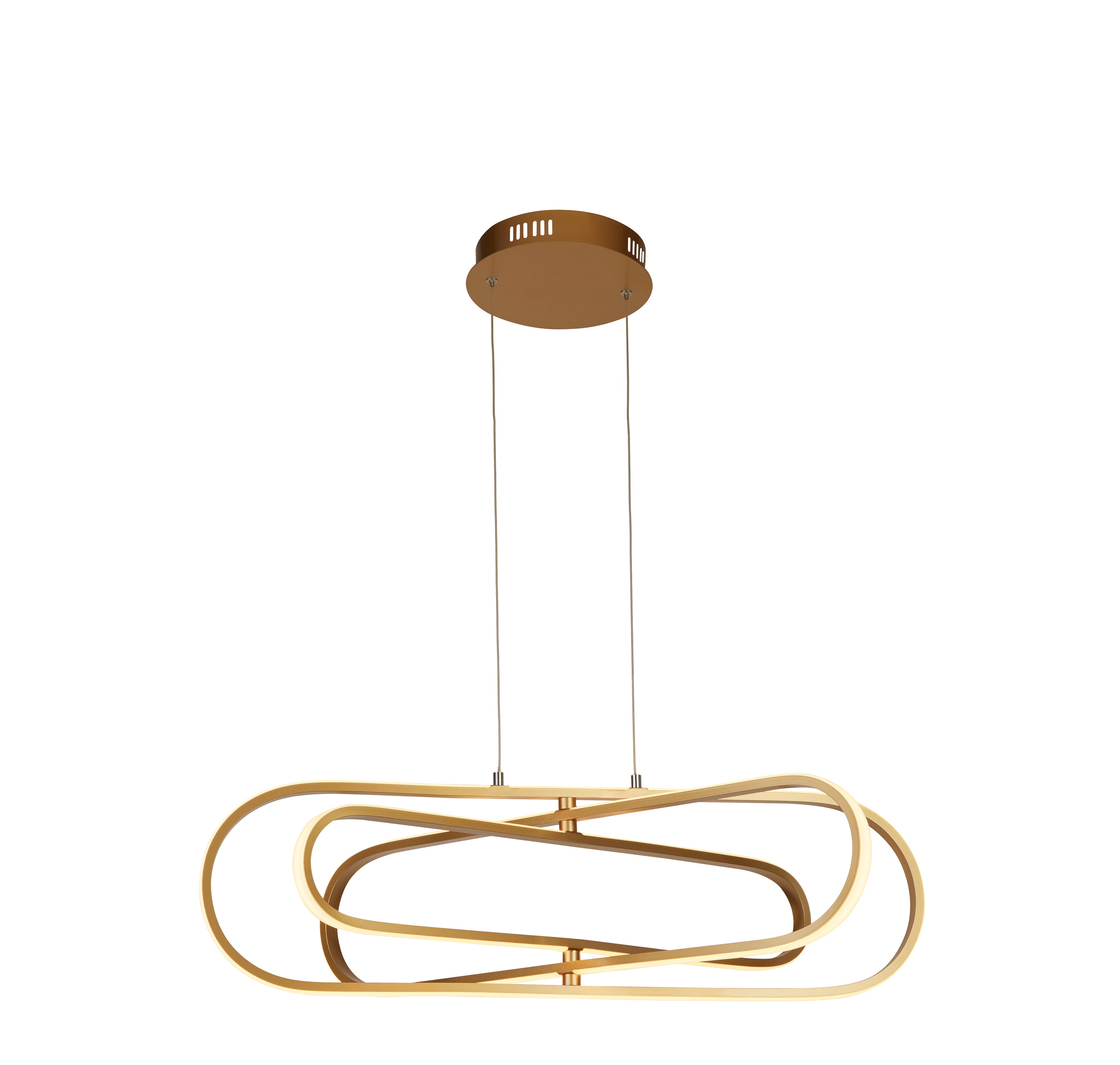Searchlight Carmel LED Ceiling Pendant  - Gold Aluminium