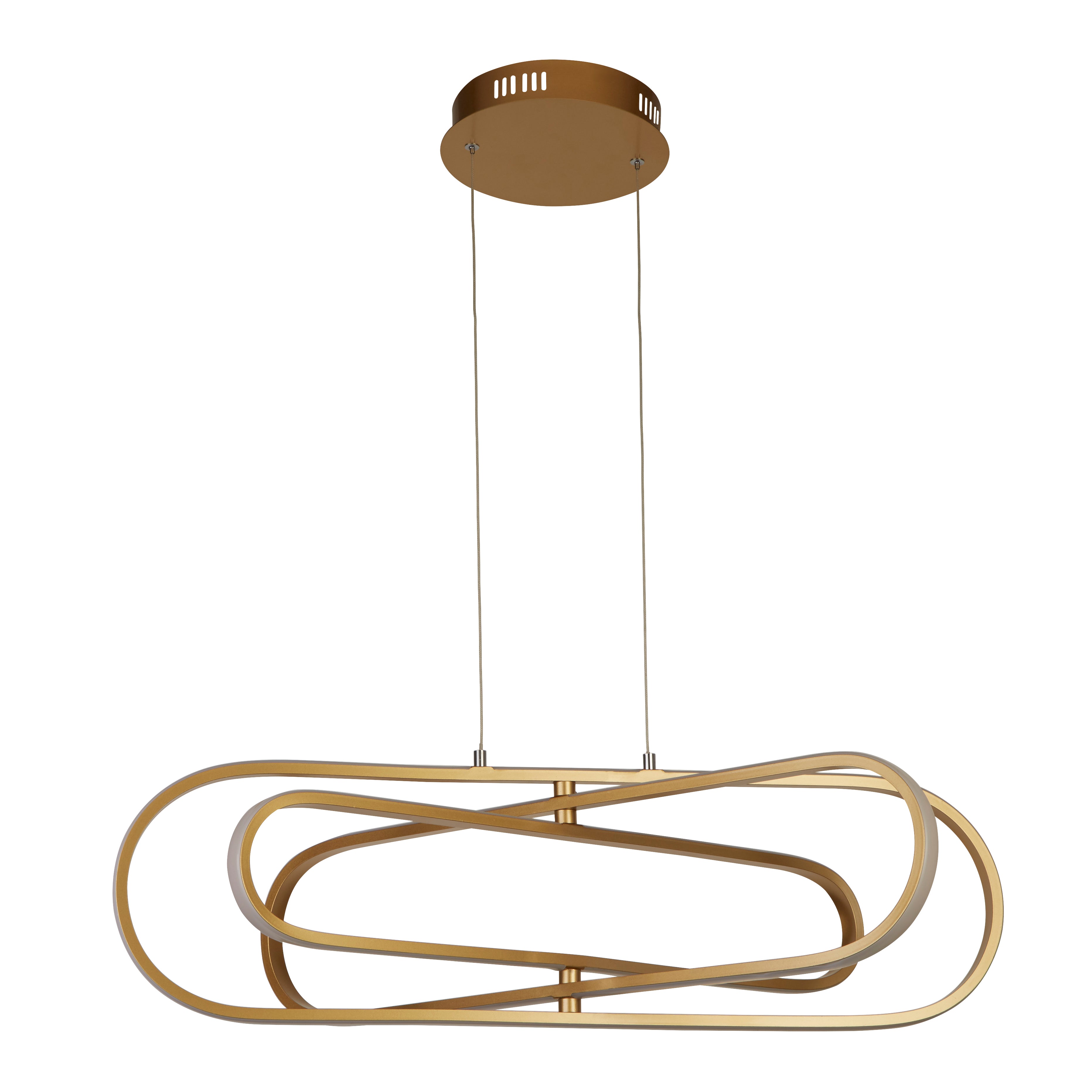 Searchlight Carmel LED Ceiling Pendant  - Gold Aluminium