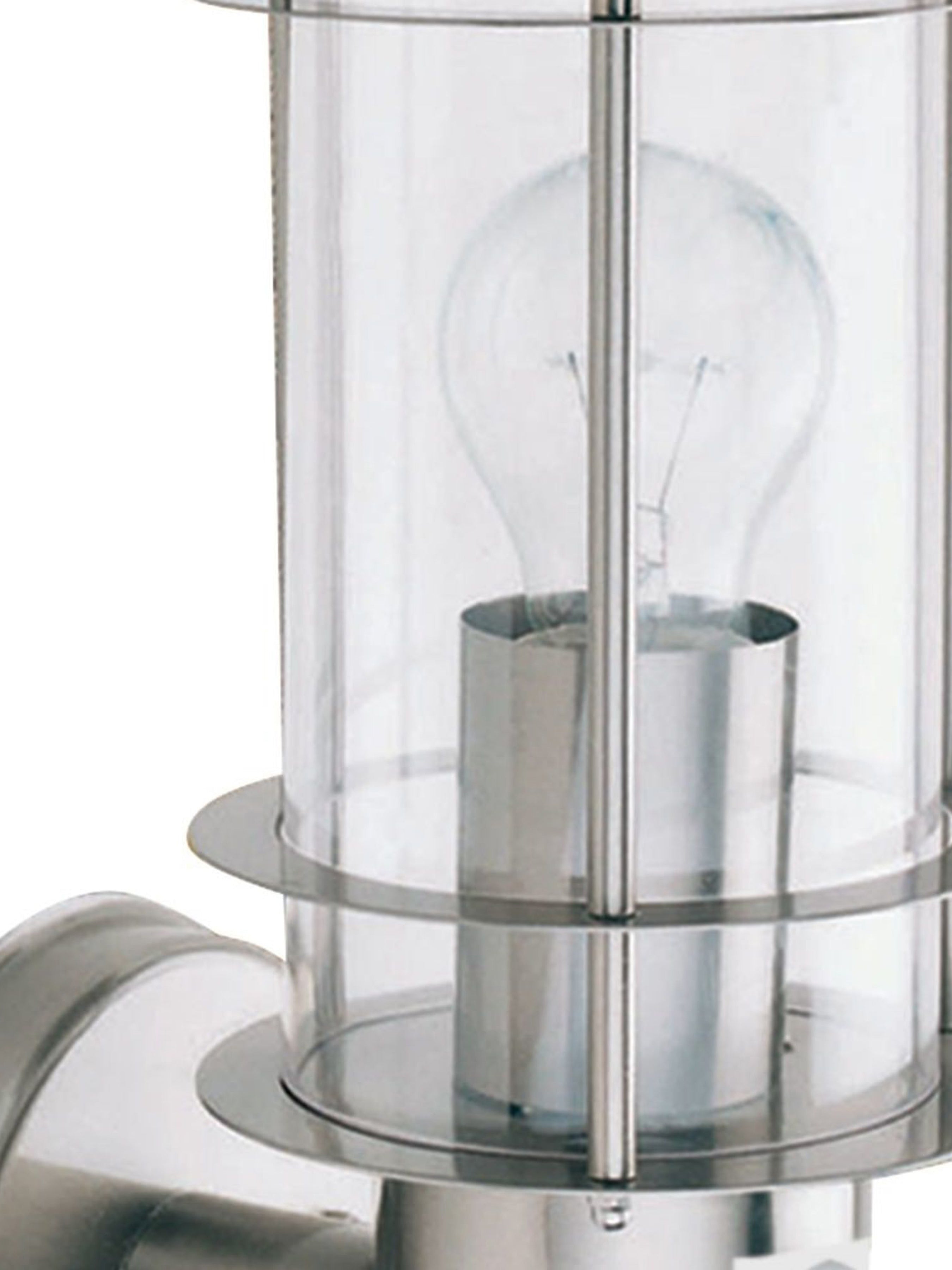 Searchlight Easby Outdoor Wall Light with Sensor - Stainless Steel - IP44