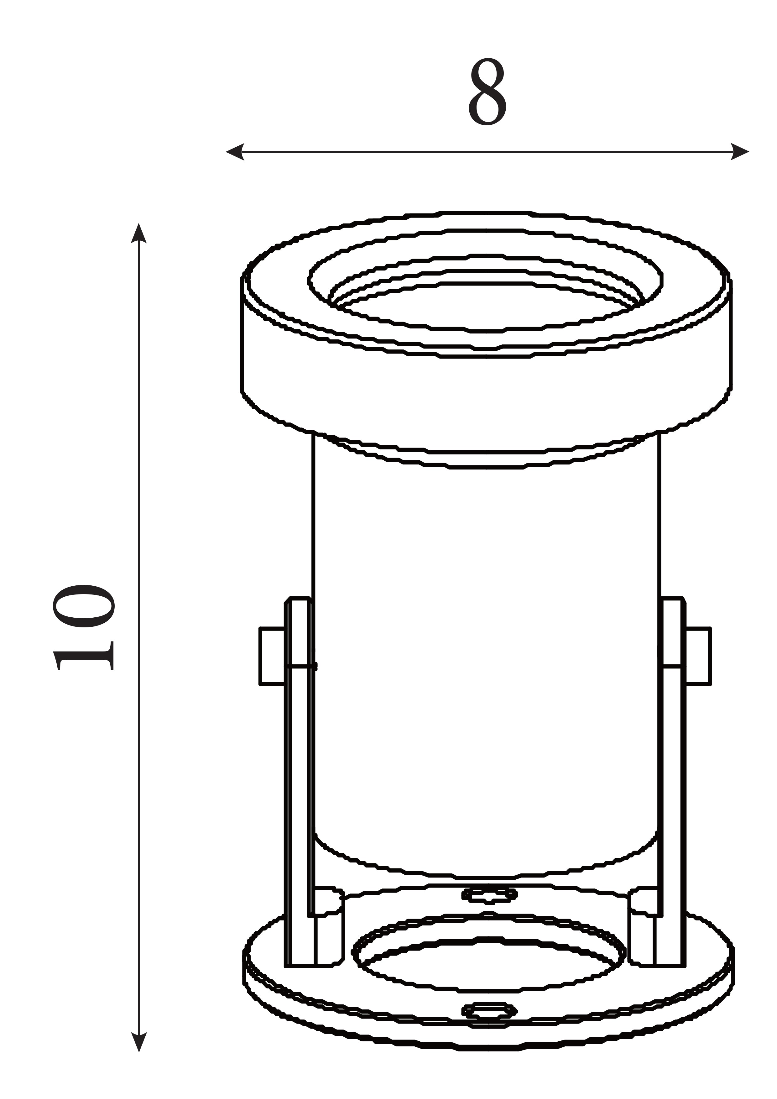 Searchlight Southbank LED Outdoor Spotlight - Stainless Steel - IP65