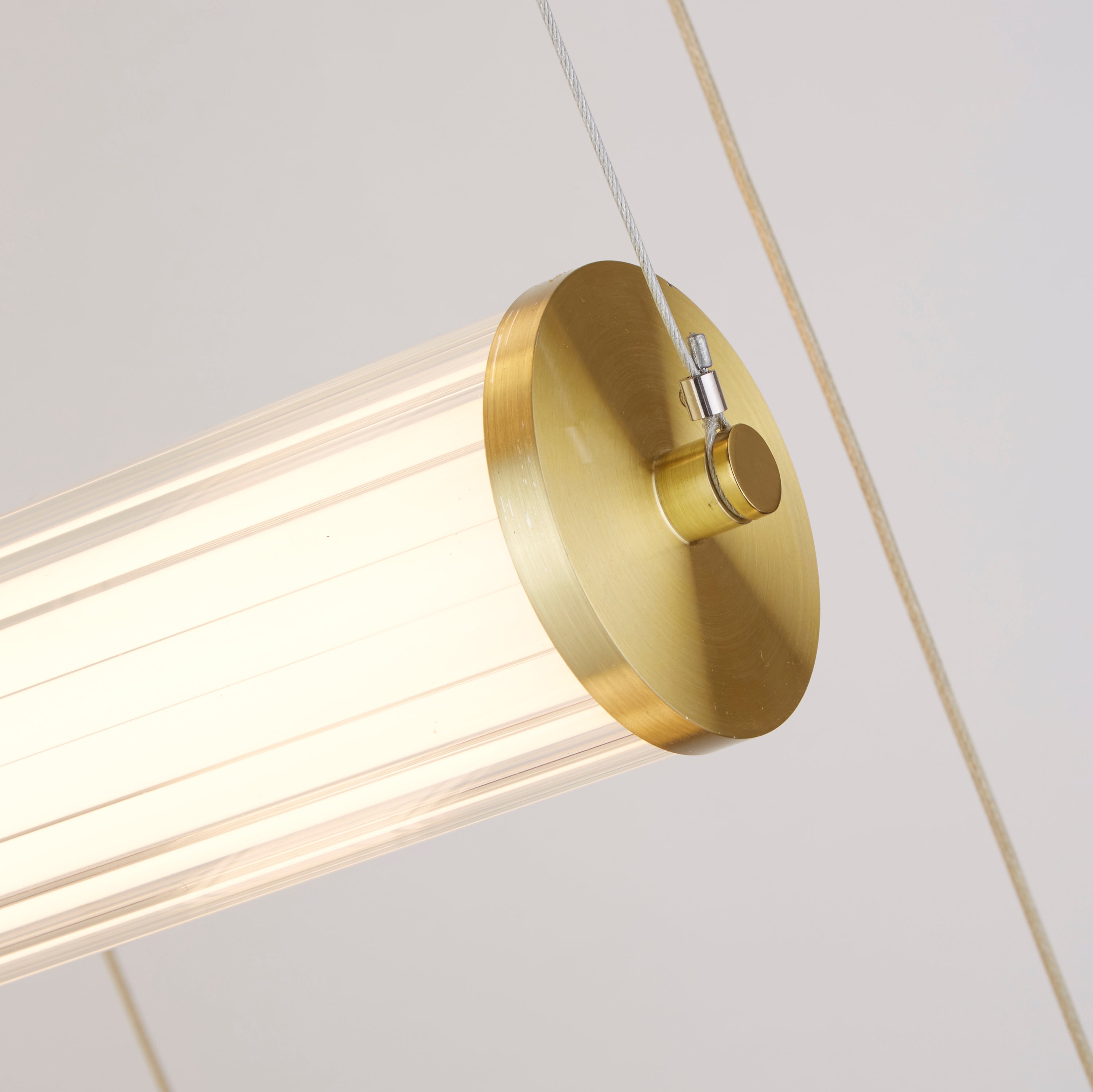 Searchlight Carisbrooke 5 Light LED Multi-drop Pendant - Gold