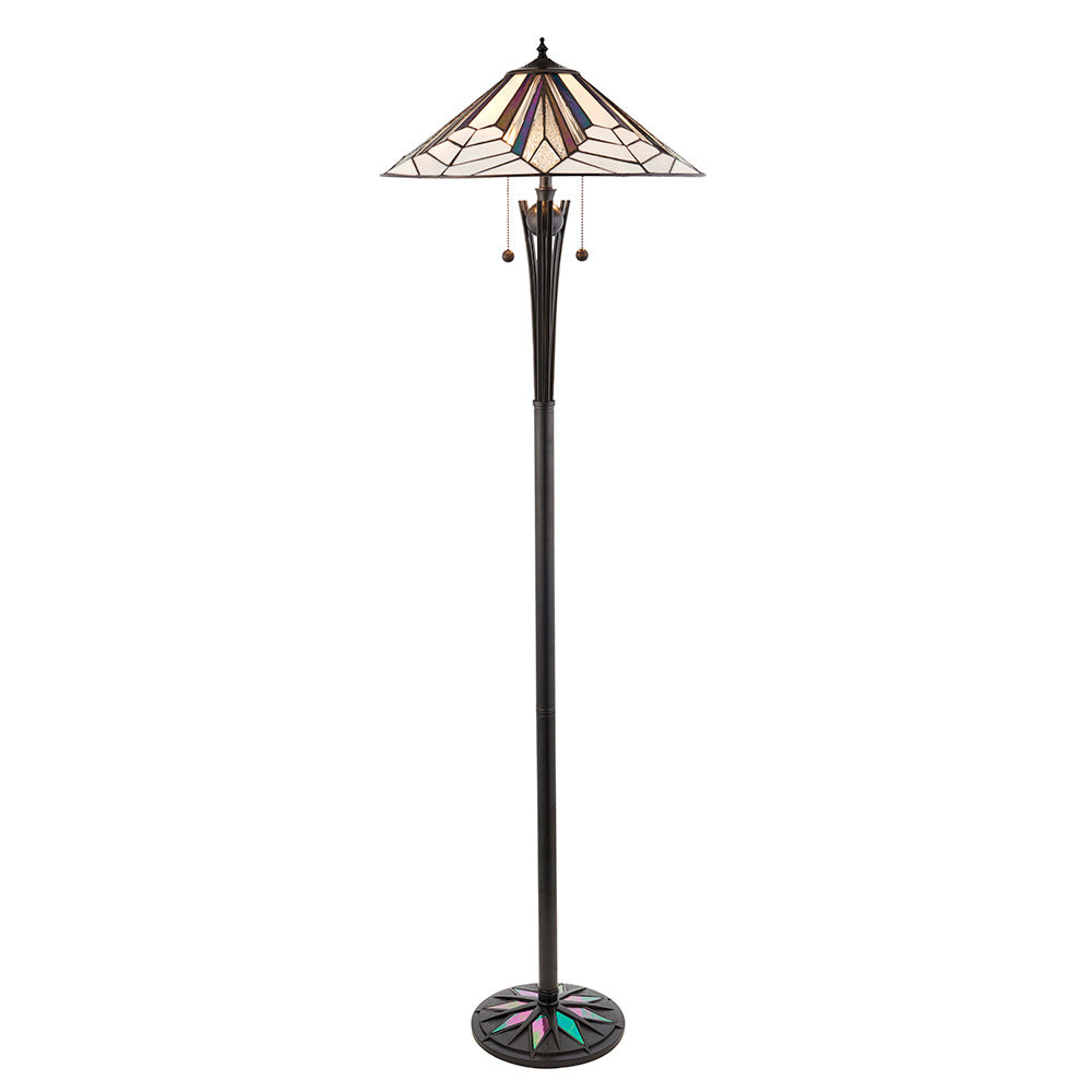 Interiors 1900 Astoria Floor Lamp - Tiffany Glass