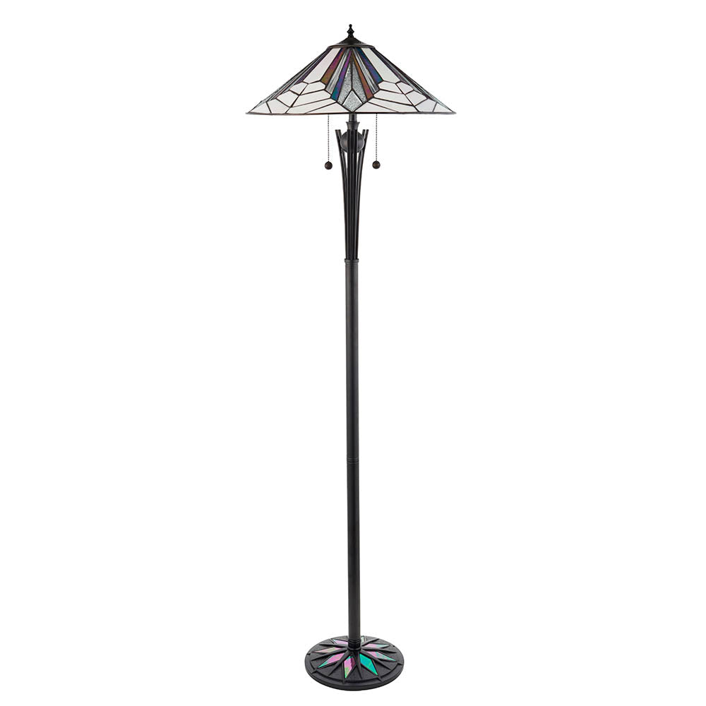 Interiors 1900 Astoria Floor Lamp - Tiffany Glass