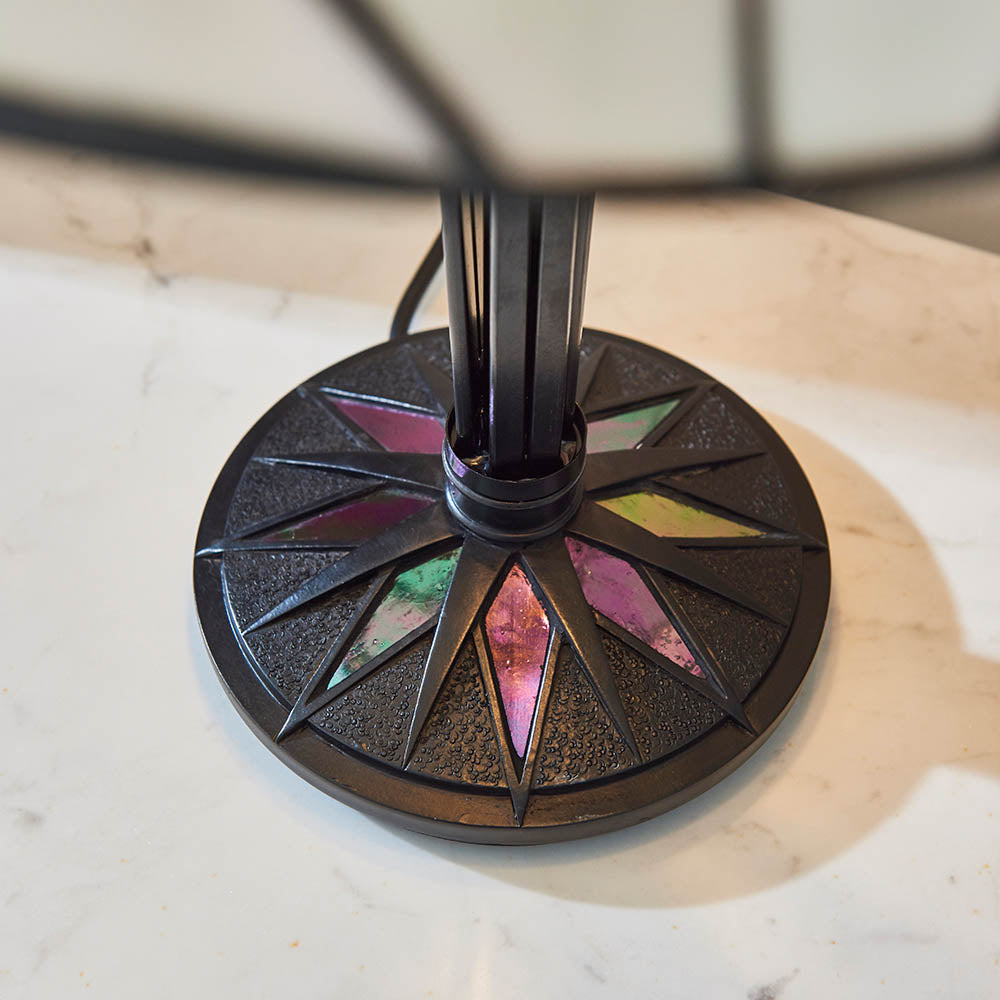 Interiors 1900 Astoria Medium Table Lamp - Tiffany Glass