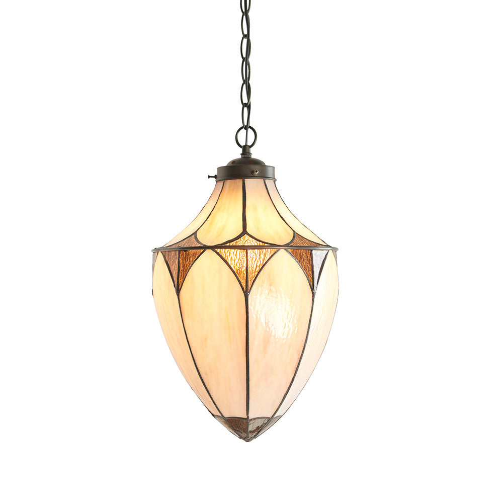 Interiors 1900 Brooklyn Medium Acorn Single Pendant - Tiffany Glass