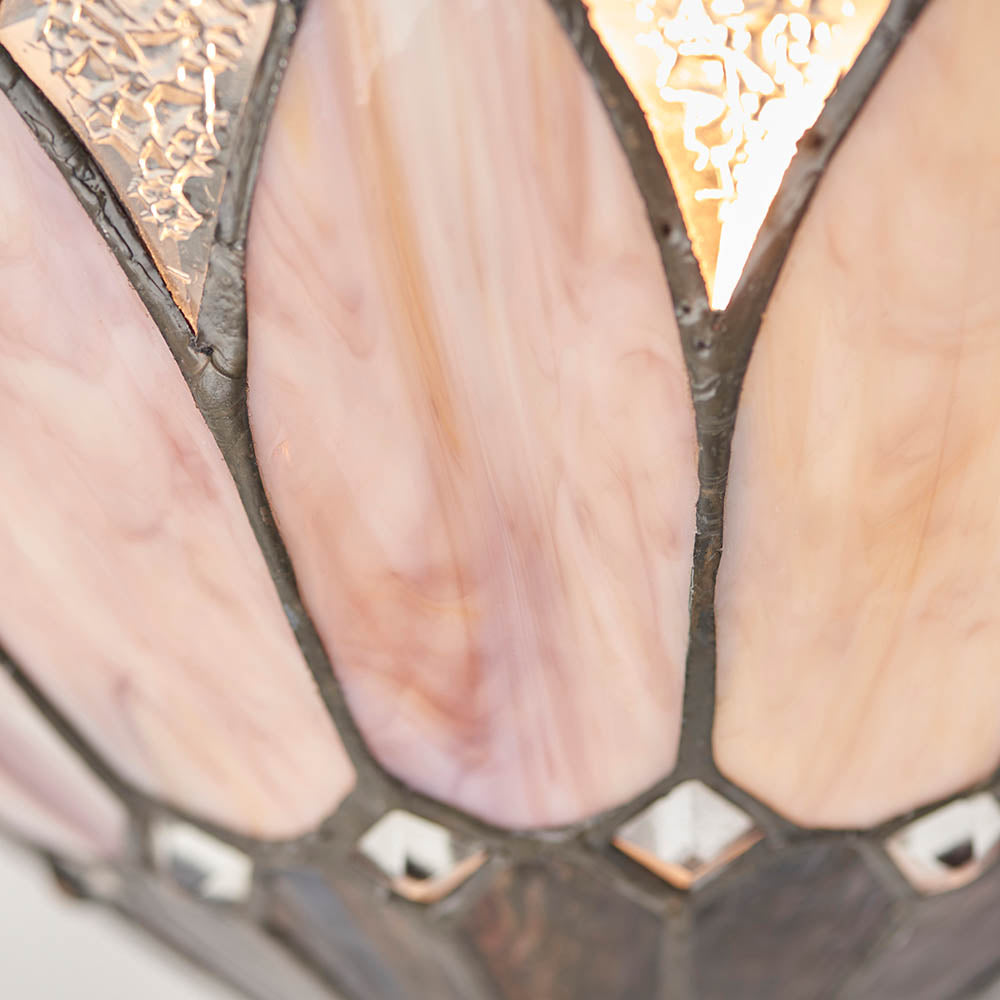 Interiors 1900 Brooklyn Wall Fitting - Tiffany Glass