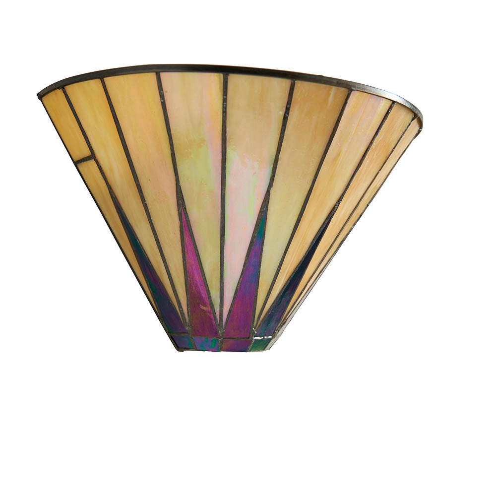 Interiors 1900 Dark Star Wall Fitting - Tiffany Glass