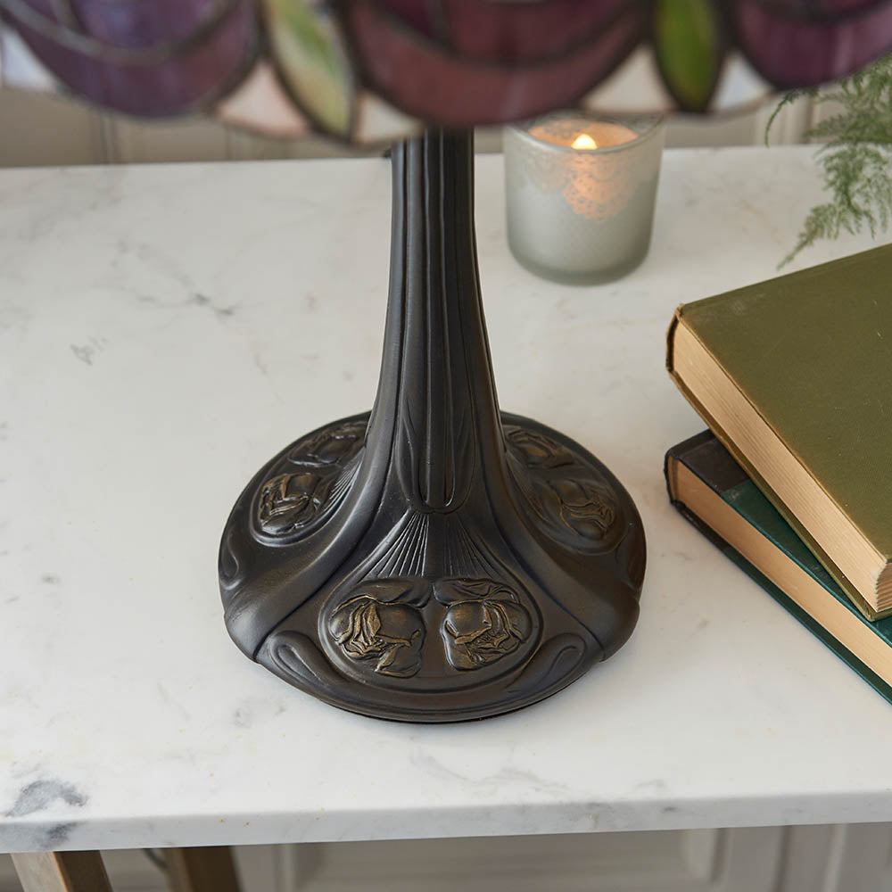 Interiors 1900 Hutchinson Medium Table Lamp - Tiffany Glass