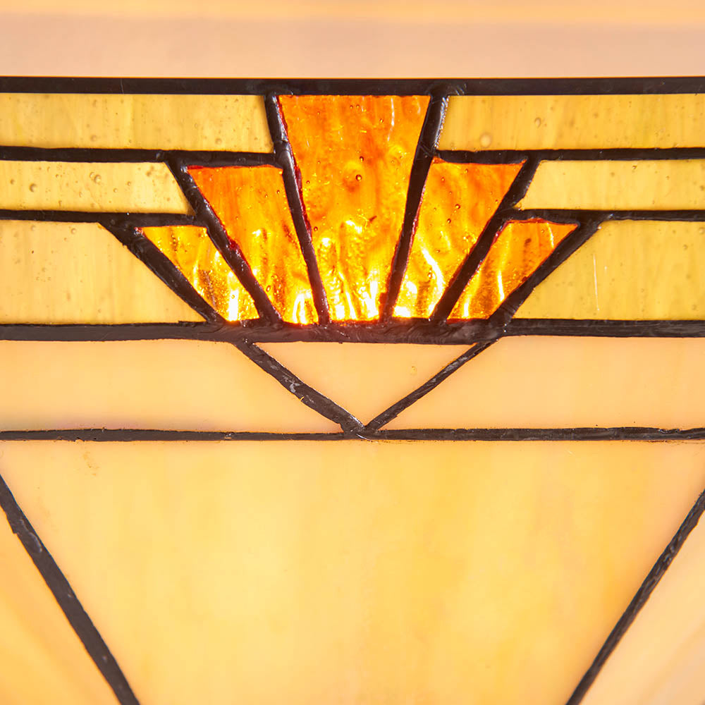 Interiors 1900 Nevada Wall Fitting - Tiffany Glass