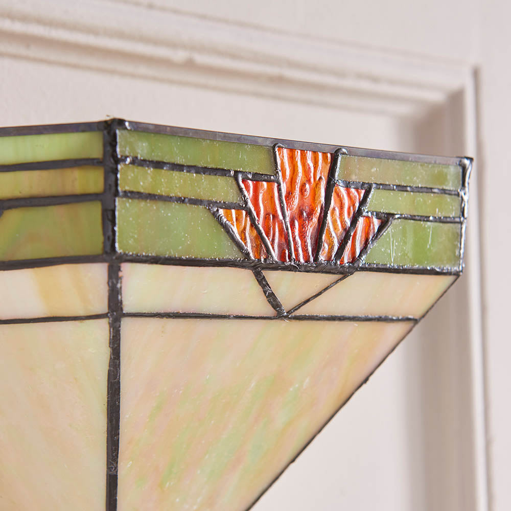 Interiors 1900 Nevada Wall Fitting - Tiffany Glass