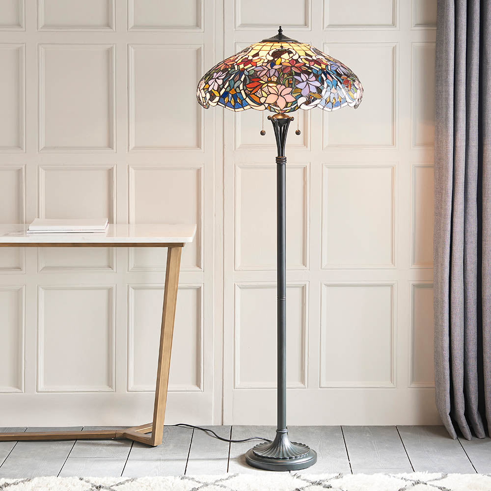 Interiors 1900 Sullivan Floor Lamp - Tiffany Glass