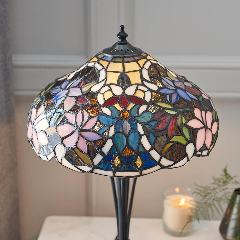 Interiors 1900 Sullivan Small Table Lamp - Tiffany Glass